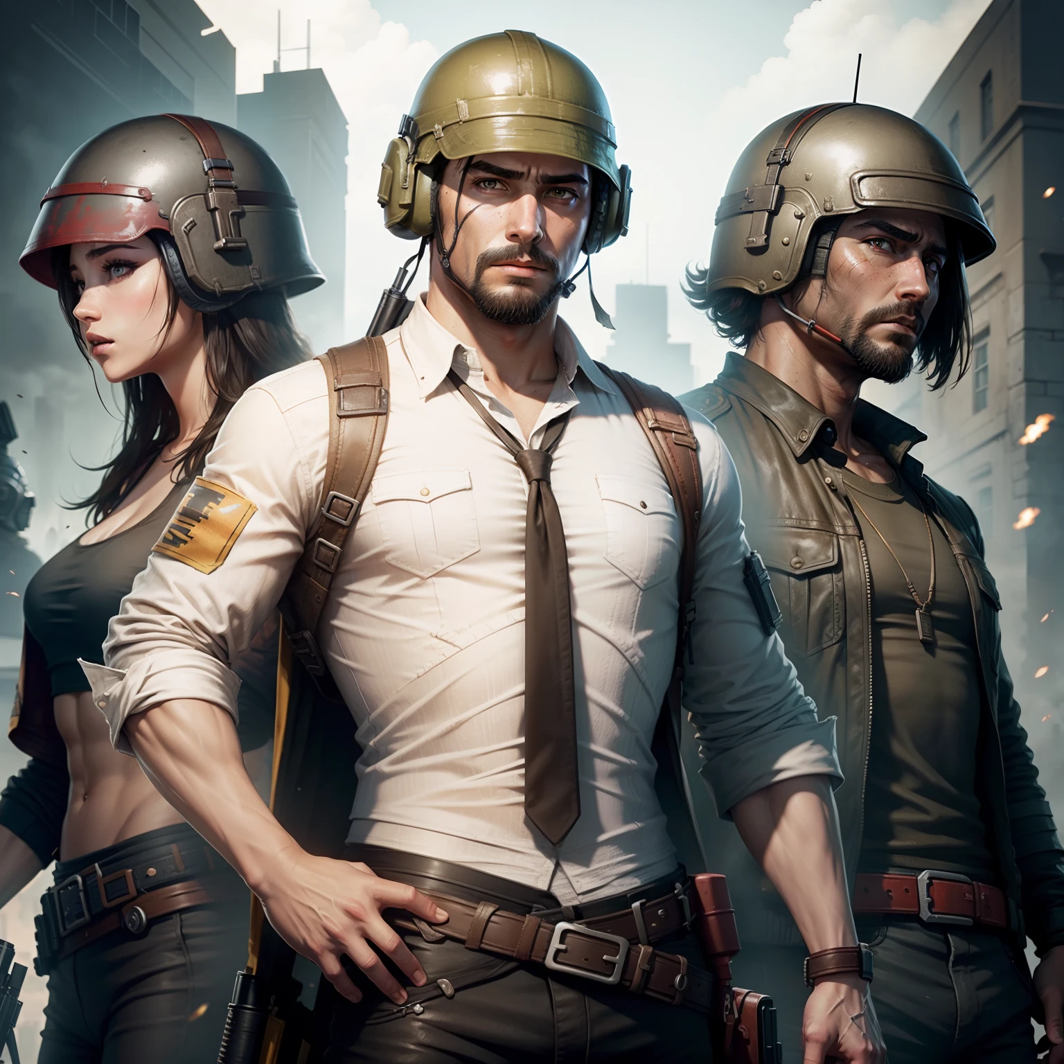 Pubg man with king