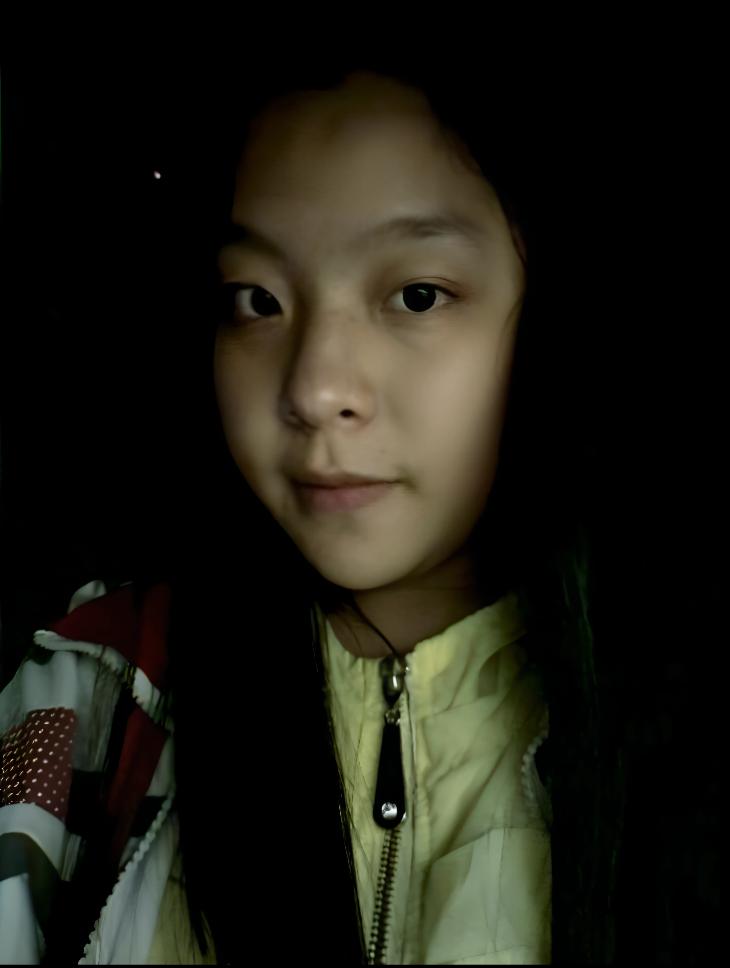 there is a young girl with long hair and a jacket, (((Low light))), wenfei ye, xintong chen, (((((((no glow))))))), Yan, with accurate face, gongbi, mingchen shen, Gemma Chen, inspired by Yi Insang, cindy avelino, Qiu Fang, xision wu, Li Zixin