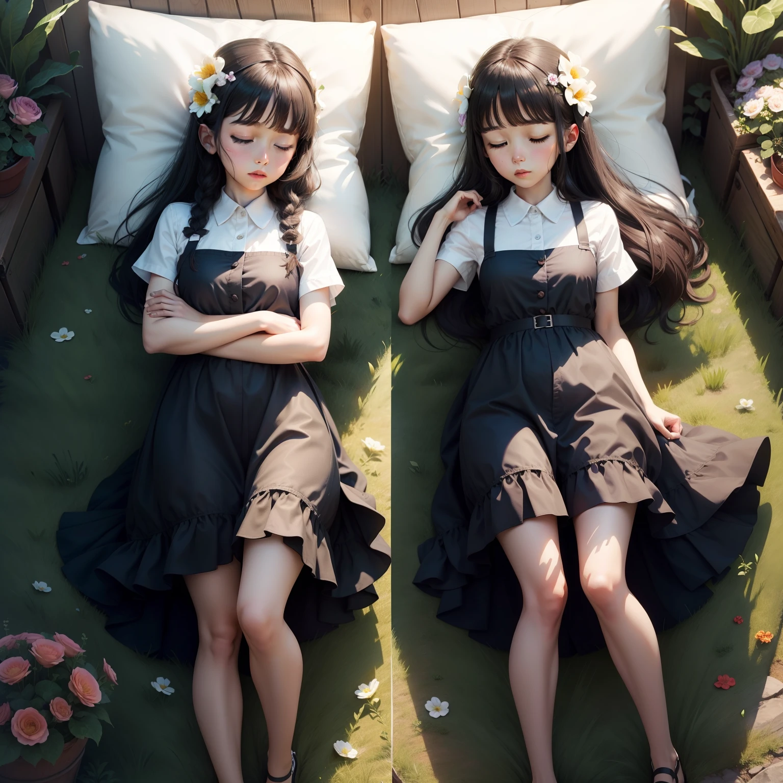Sleeping twin sister flower