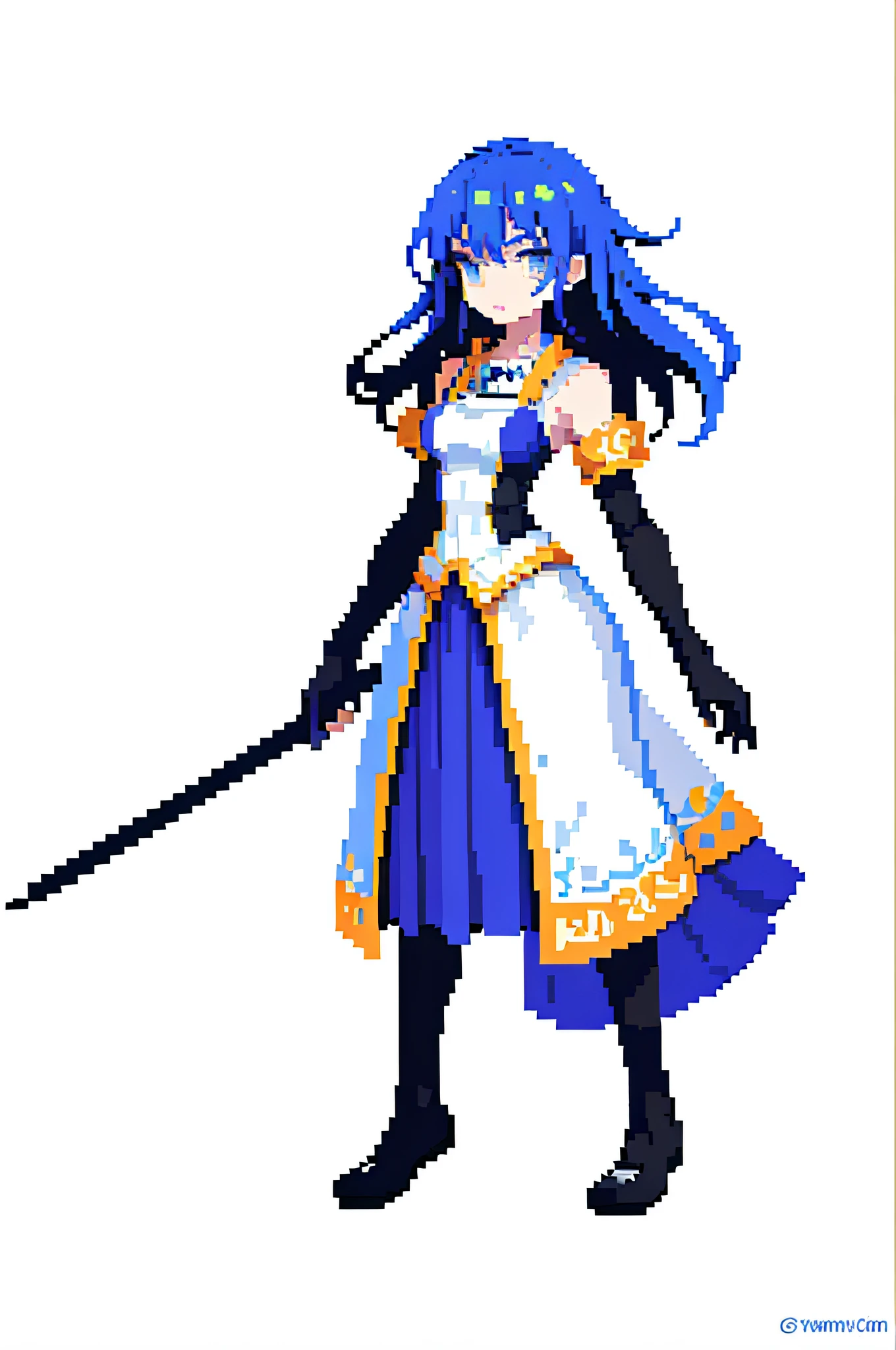 (masterpiece, top quality, best quality), pixel,pixel art,1girl,full body,