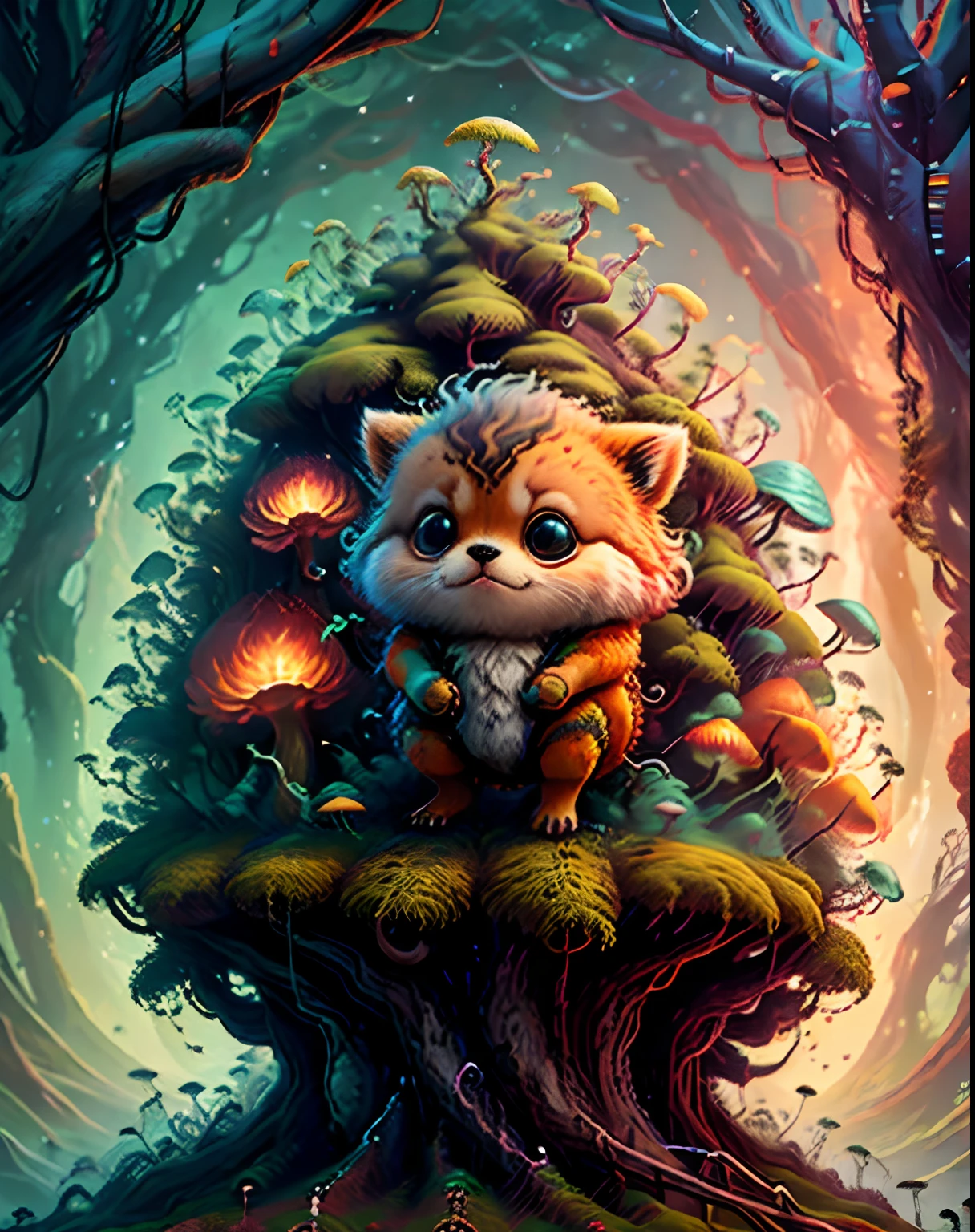 "Create a masterful masterpiece of cute creatures with ultra-detailed concept art inspired by . Utilize Stable Diffusion's power to unleash your inner Cu73Cre4ture programmer and bring your imagination to life!"