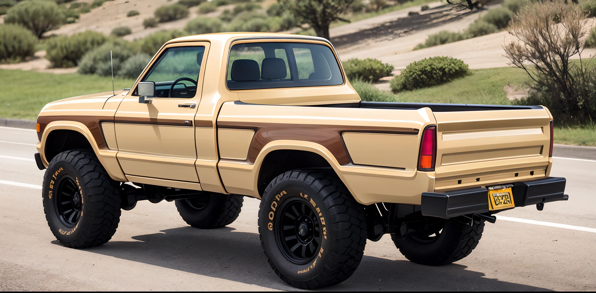 There's a tanned truck with a tan sash on the back, 1979, 1 9 7 9, 1978, 1 9 7 8, 1977, 1 9 7 7, 1 9 8 1, 1980, 1981, 1 9 8 0, 1982, 1 9 8 2