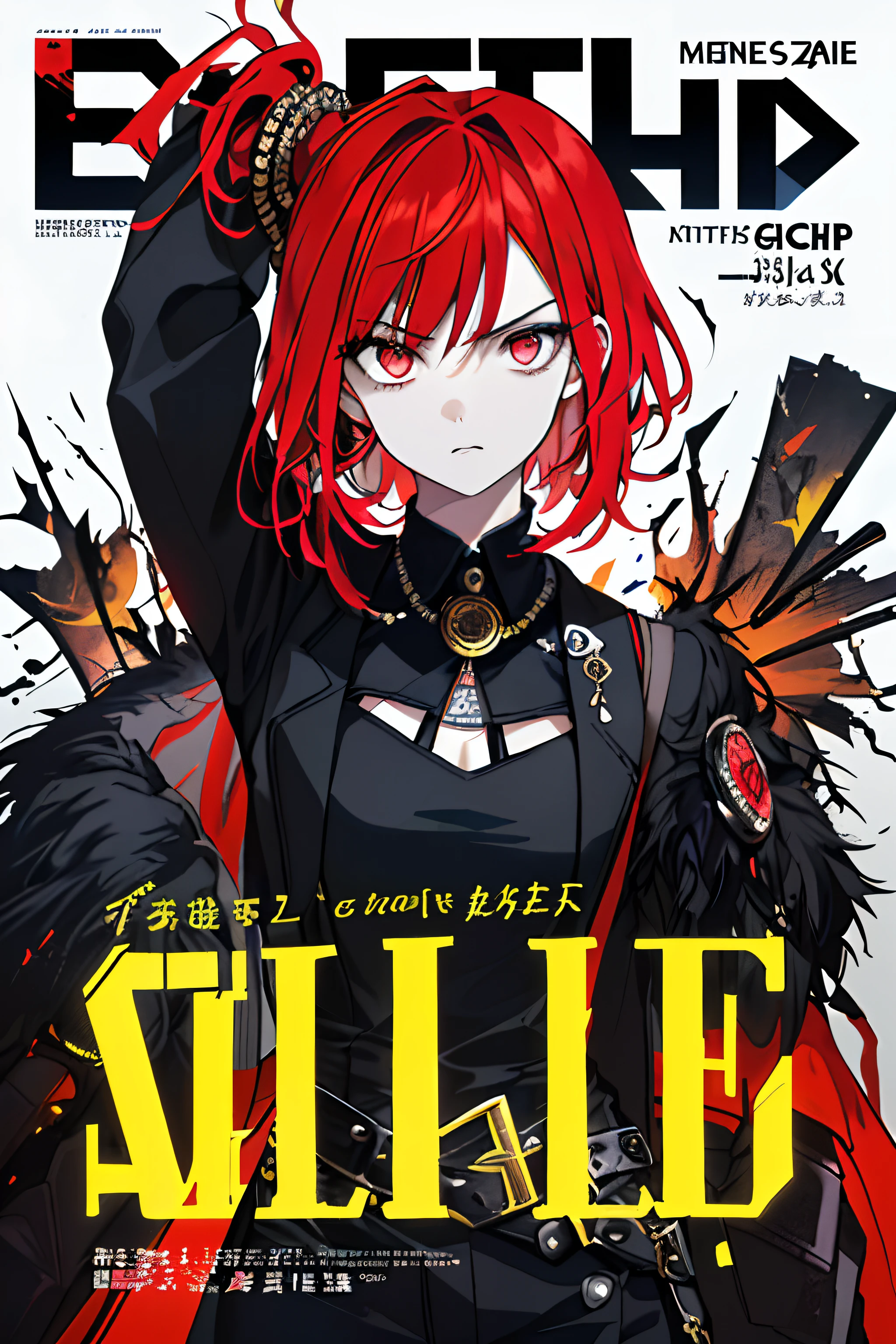 ((((dramatic))), (((gritty))), (((intense))) film poster featuring a young woman as the central character. She stands confidently in the center of the poster, wearing a stylish and edgy outfit, with a determined expression on her face. The background is dark and gritty, with a sense of danger and intensity. The text is bold and attention-grabbing, with a catchy tagline that adds to the overall feeling of drama and excitement. The color palette is mainly dark with splashes of vibrant colors, giving the poster a dynamic and visually striking appearance,tachi-e
(magazine:1.3), (cover-style:1.3), fashionable, woman, vibrant, outfit, posing, front, colorful, dynamic, background, elements, confident, expression, holding, statement, accessory, majestic, coiled, around, touch, scene, text, cover, bold, attention-grabbing, title, stylish, font, catchy, headline, larger, striking, modern, trendy, focus, fashion,