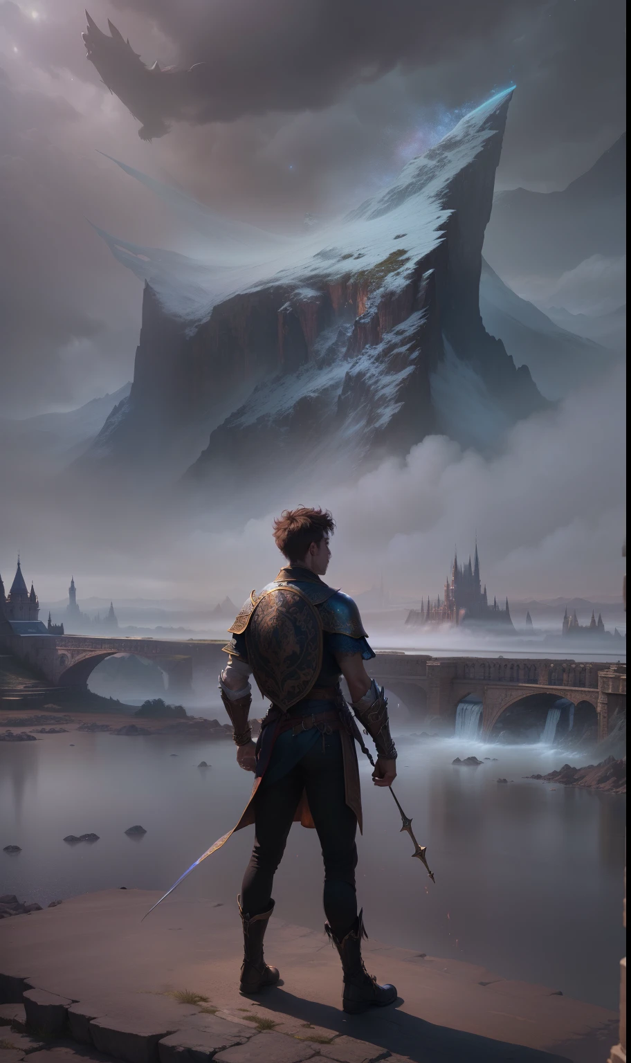 (masterpiece), high quality, vibrant and dynamic, imaginative, fantasy world, captivating, enchanting atmosphere, mystical creatures, majestic landscapes, vibrant colors, magical lighting, intricate details, immersive experience, breathtaking visual effects.