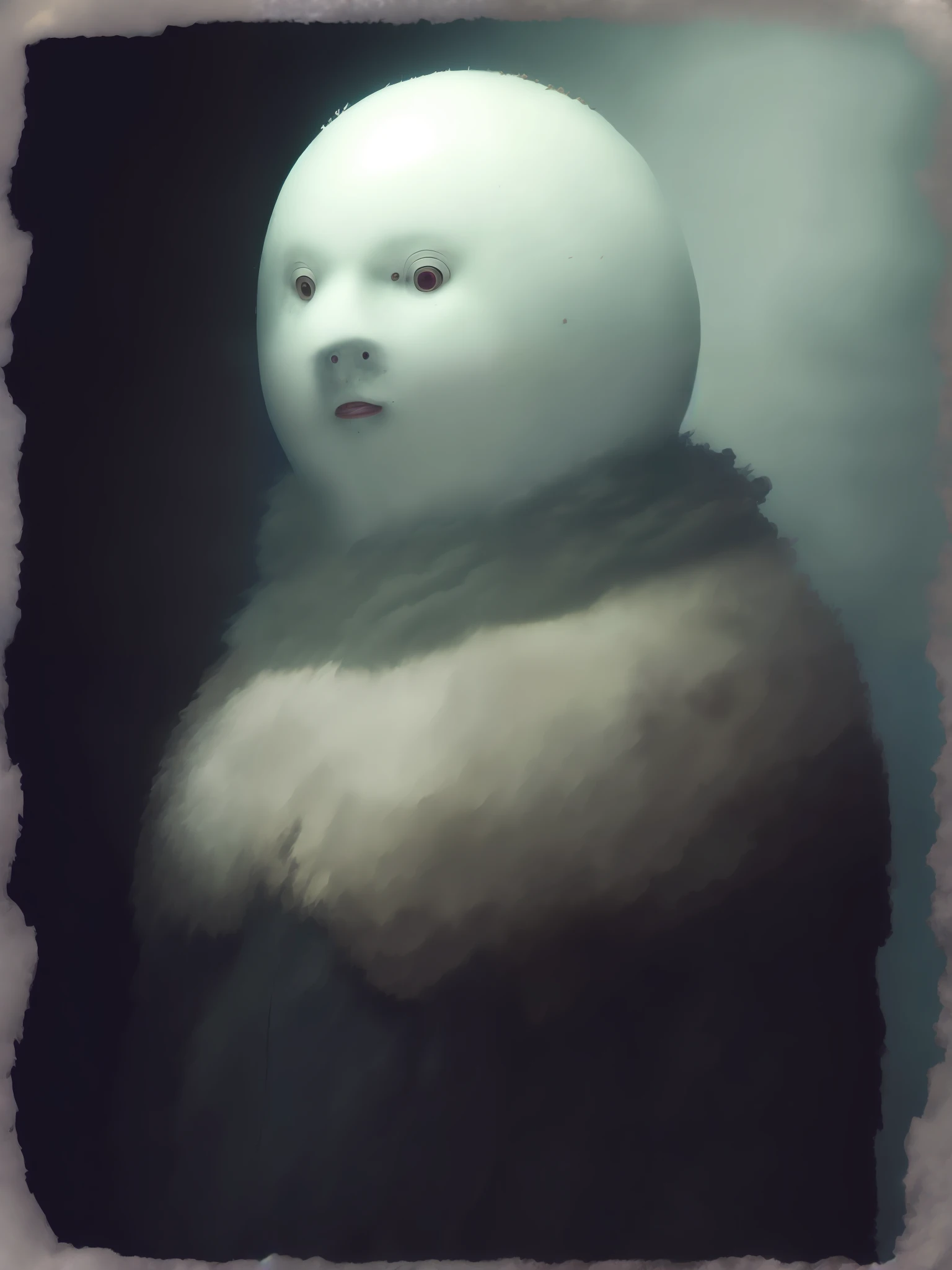 No Face from Spirited Away, in the style of Alessio Albi