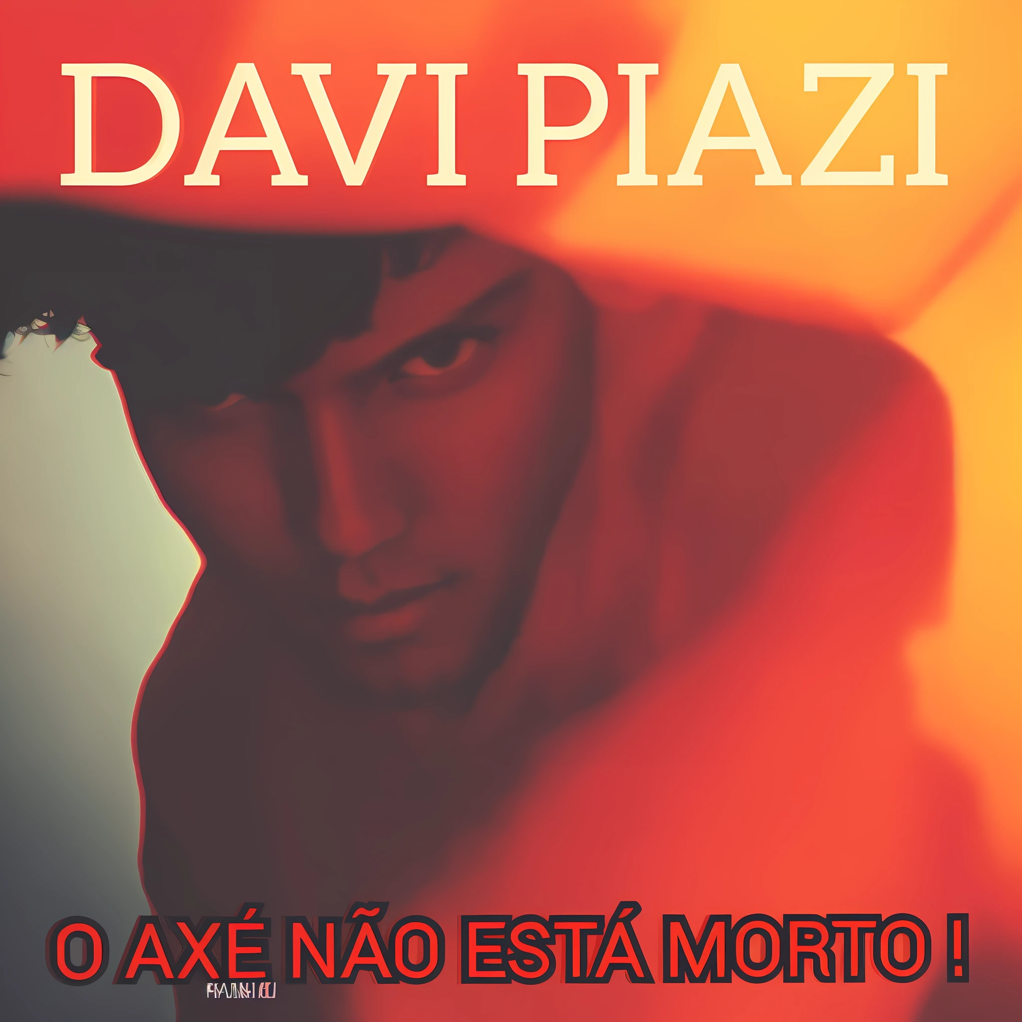 There's a man who's looking at something in the picture, album cape, album cape, album cape!, album cape, Daverapoza, new album cover, arte da capa, Album art, Davi A, Directed by: David Diao, Davi Caspar, cobrir. fotografia : David Roemer, album, jaqueta cd, Dado, In Sao Paulo, an album cover