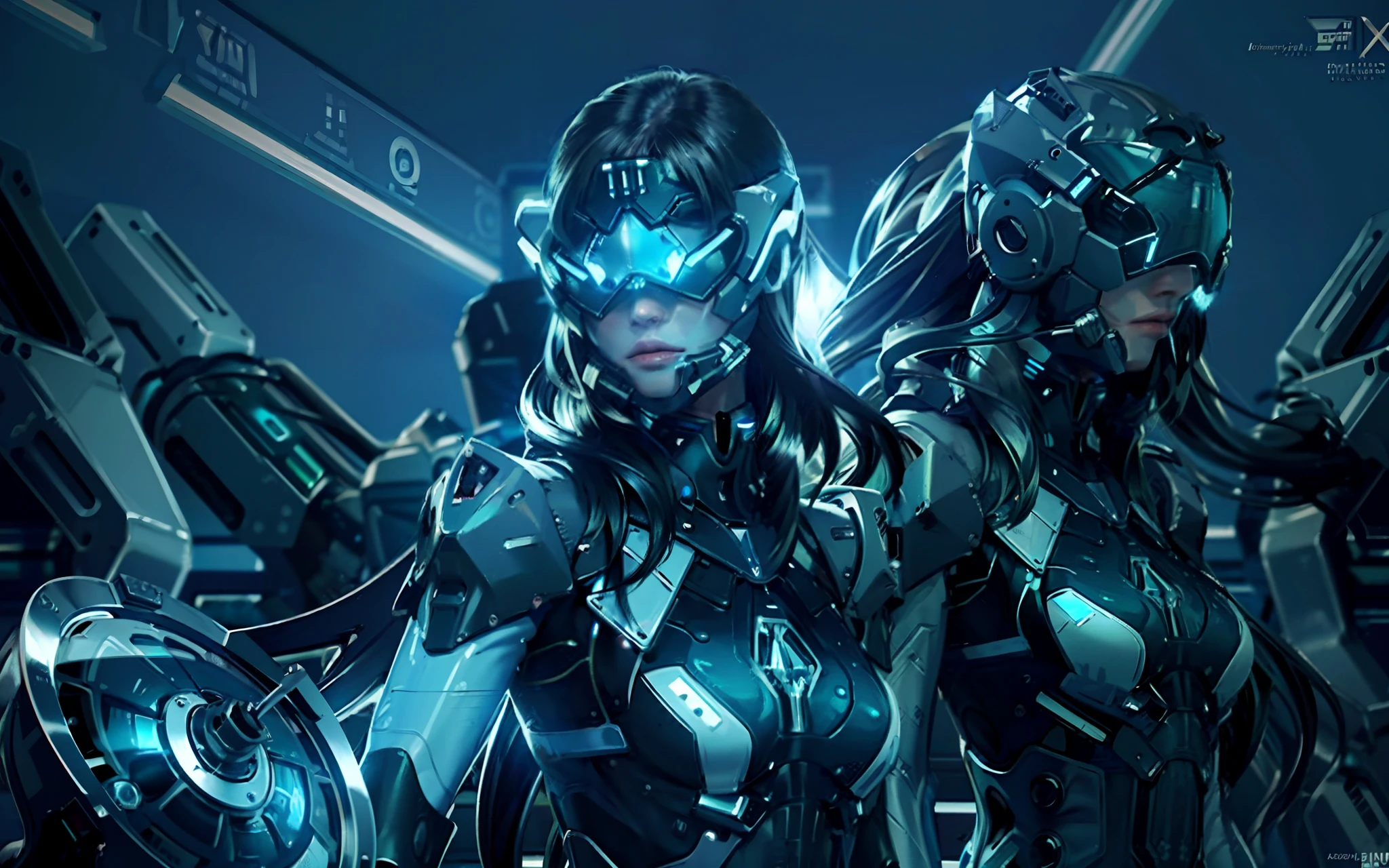 ((Best quality)), ((masterpiece)), (highly detailed:1.3), 3D,rfktr_technotrex, beautiful cyberpunk woman with voluminous hair hacking a computer terminal,computer servers, LCD screens, fibre optic cables, corporate logos,HDR (High Dynamic Range),Ray Tracing,NVIDIA RTX,Super-Resolution,Unreal 5,Subsurface scattering,PBR Texturing,Post-processing,Anisotropic Filtering,Depth-of-field,Maximum clarity and sharpness,Multi-layered textures,Albedo and Specular maps,Surface shading,Accurate simulation of light-material interaction,Perfect proportions,Octane Render,Two-tone lighting,Low ISO,White balance,Rule of thirds,Wide aperature,8K RAW,Efficient Sub-Pixel,sub-pixel convolution,luminescent particles,light scattering,Tyndall effect rfktr_technotrex, AB_robot, robotcheck description, reelmech, mechanical suit, ((gloss body)), (very shiny body), clear parts, jewelry, ornaments, gorgeous, luxurious, fabulous, small LED illuminations scattered all over the body, small LED illumination shines