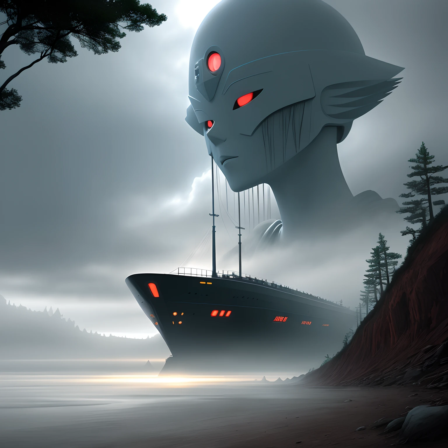 asuka,extraterrestial,Fog,realisticlying