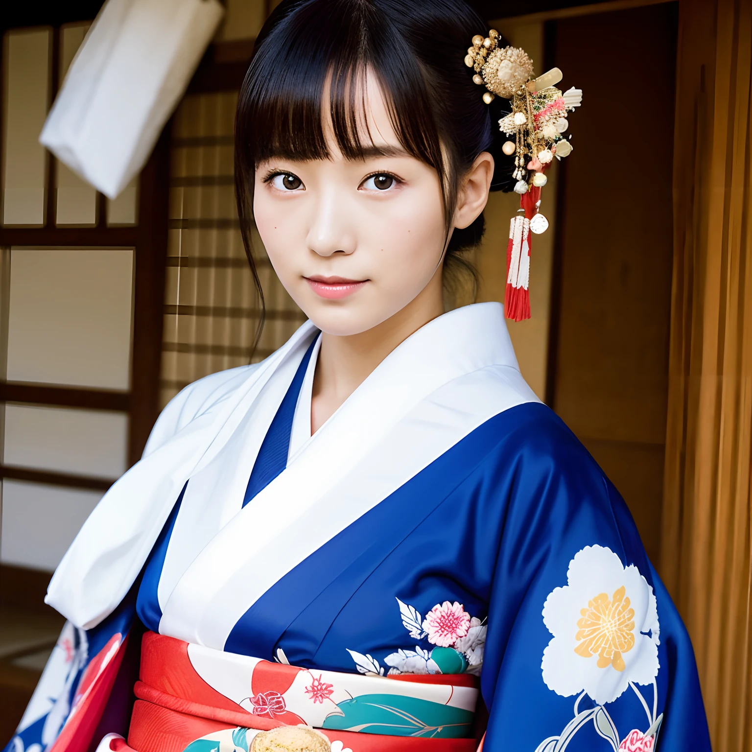 Portrait of Japan, kimono woman, Kano school