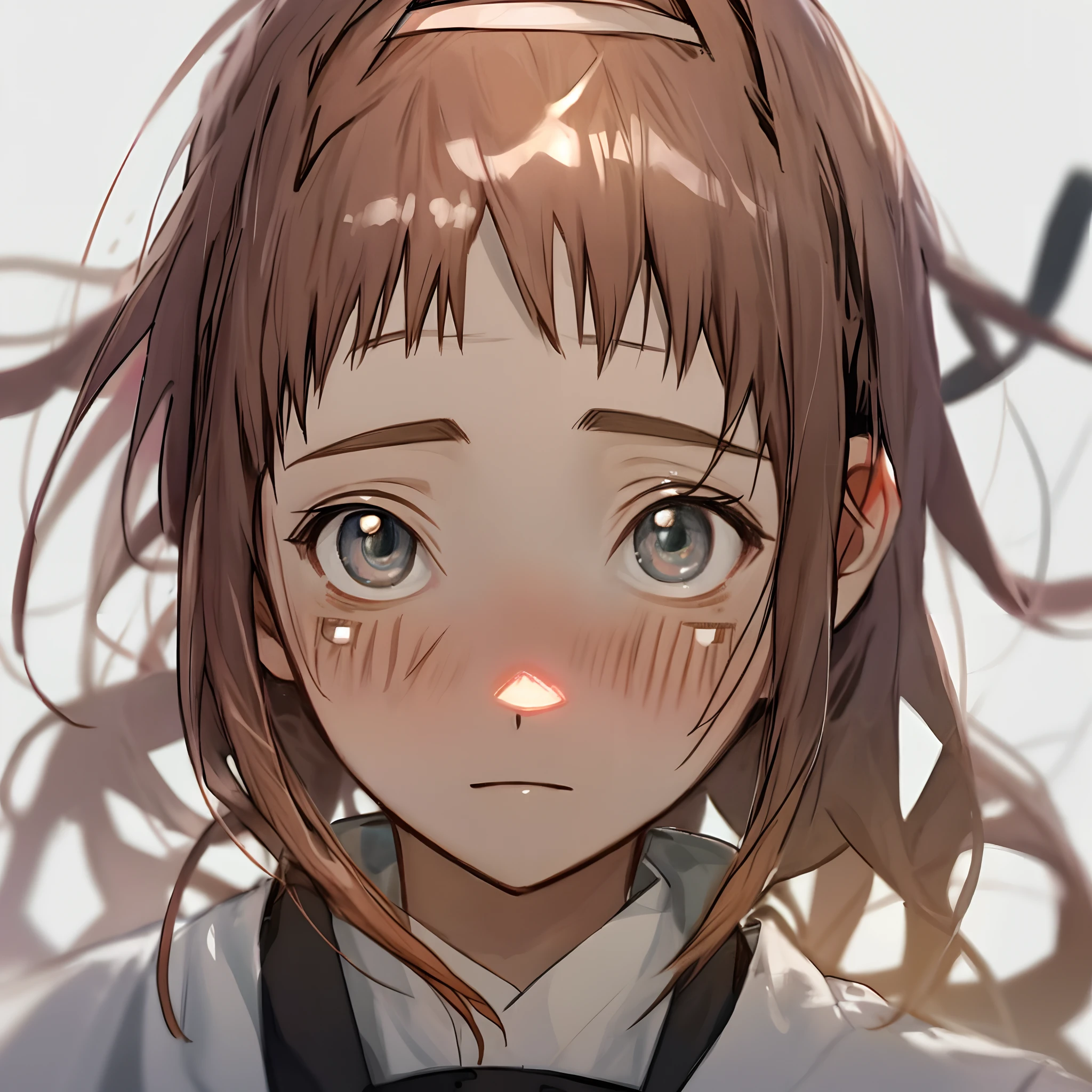 Hinata Hinata with an oily face