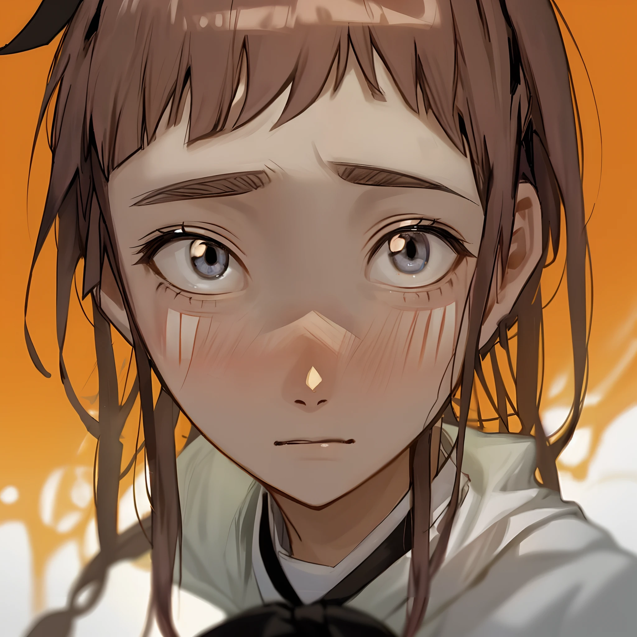 Hinata Hinata with an oily face