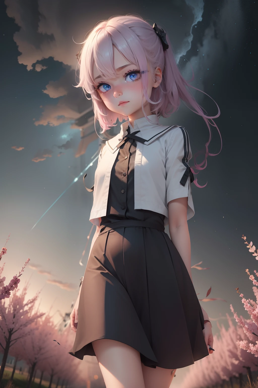 gradient eyes, slit pupils, heterochromia, pupils sparkling, wide-eyed