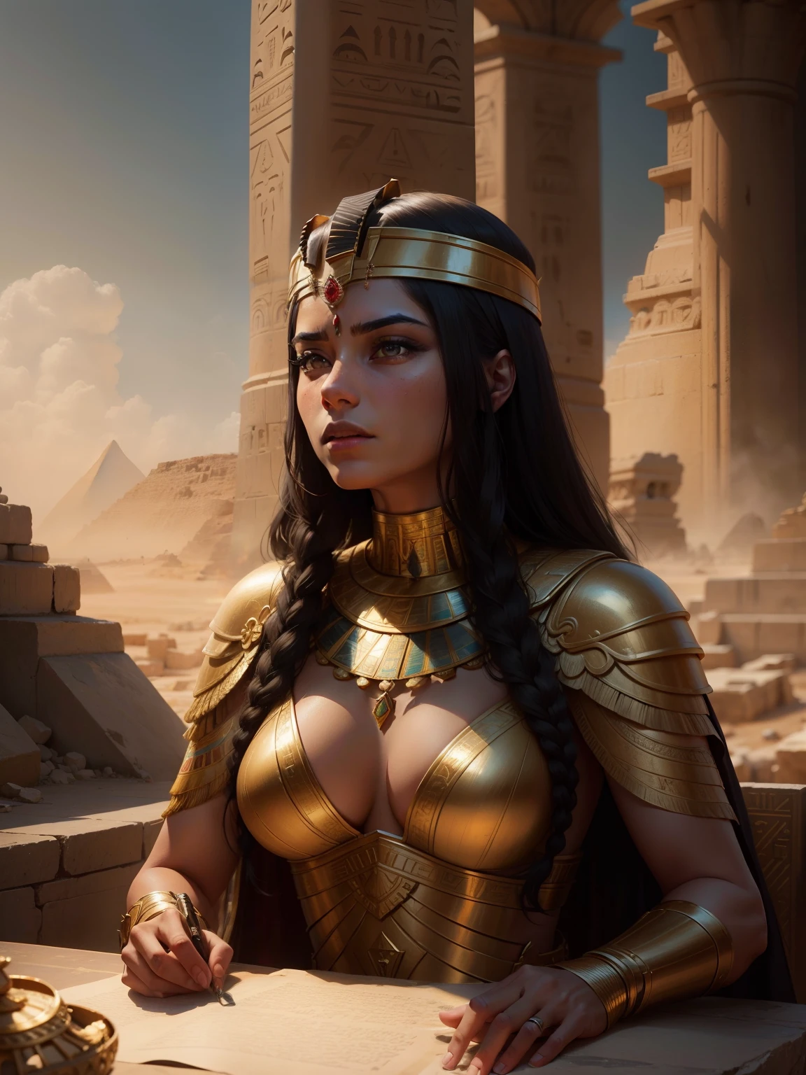 "The majestic downfall of the Egyptian empires, captured in a breathtakingly epic and cinematic style."