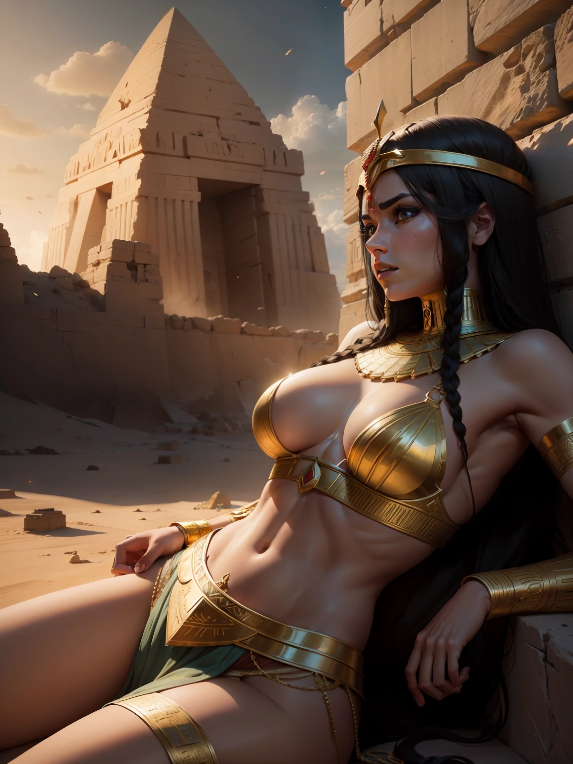 "The majestic downfall of the Egyptian empires, captured in a breathtakingly epic and cinematic style."