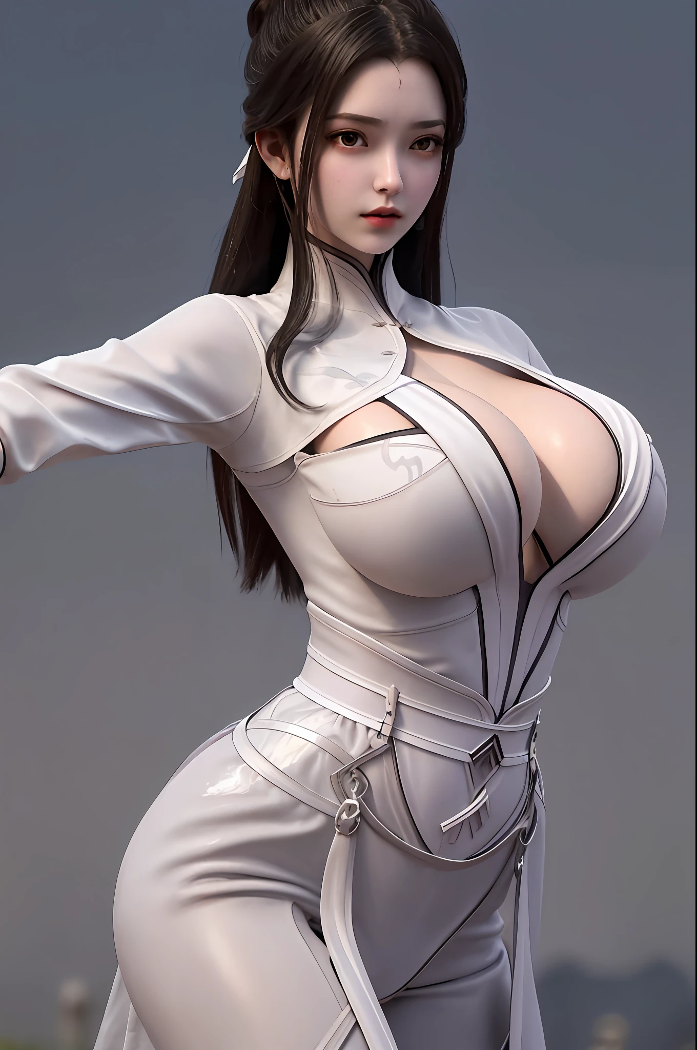 weak light, physically-based rendering, upper body, 1 girl, luxueqi, solo, looking at viewer, very huge breast, breasts out, breasts focus,sexy pose, shinny skins,ultra high res, (photorealistic:1.4), raw photo,16K,dramatic lighting,