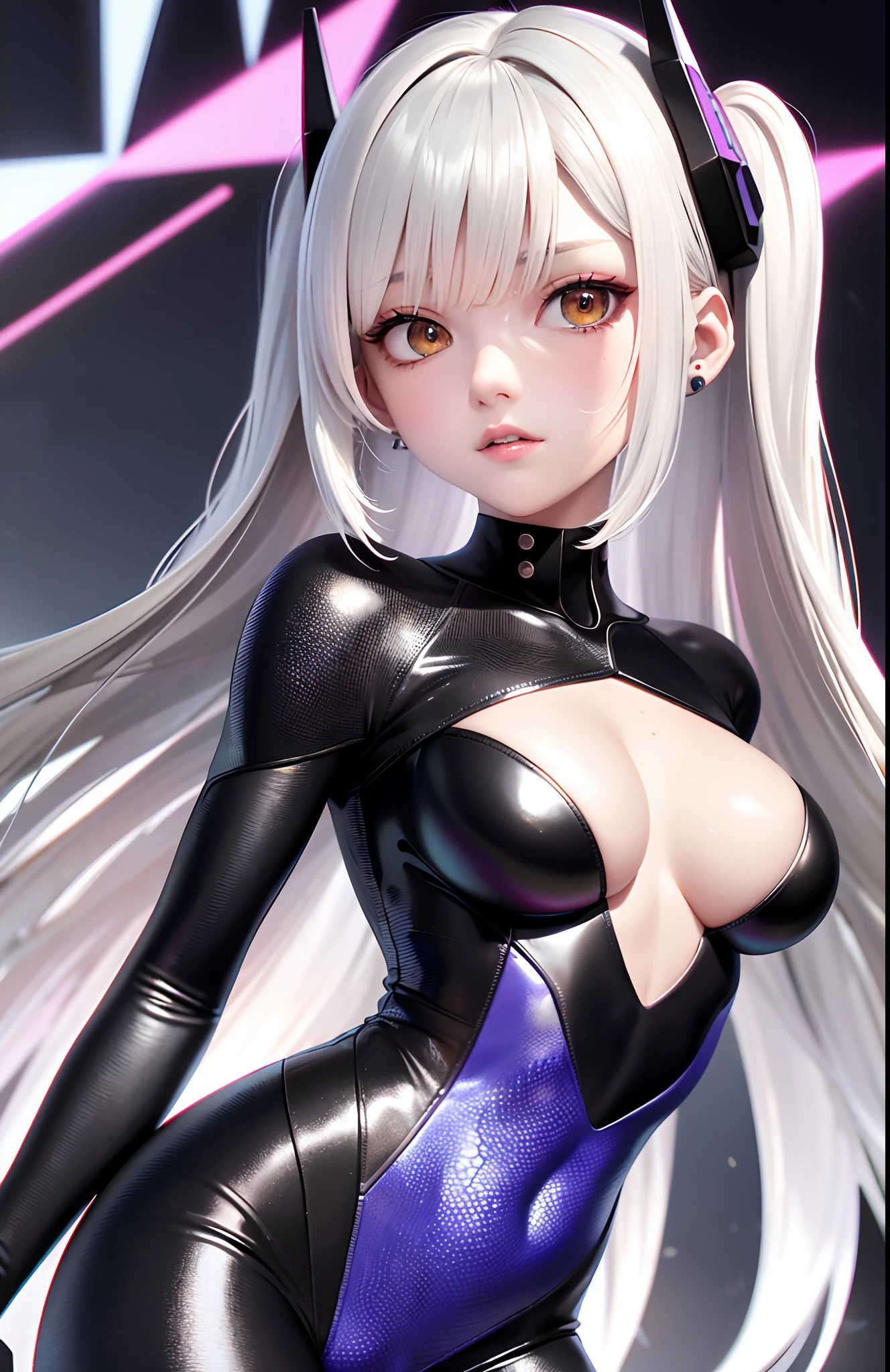 optimum,tmasterpiece,A high resolution,best qualtiy,hyper HD,super detailing,Award-Awarded,16k,独奏,(The upper part of the body),anatomy correct,Beautiful cyberpunk girl,Ex Machina,cute face,high light,Gradient Beige Hair,Hairline,((Scarlet eyes)),long eyelasher,Hanging eye corners,White skin of the,(small boobs),(Slim body),(()),((football_uniform)),(Finger caps),(),ear studs,(neck rings),(Laser material clothing:1.2)