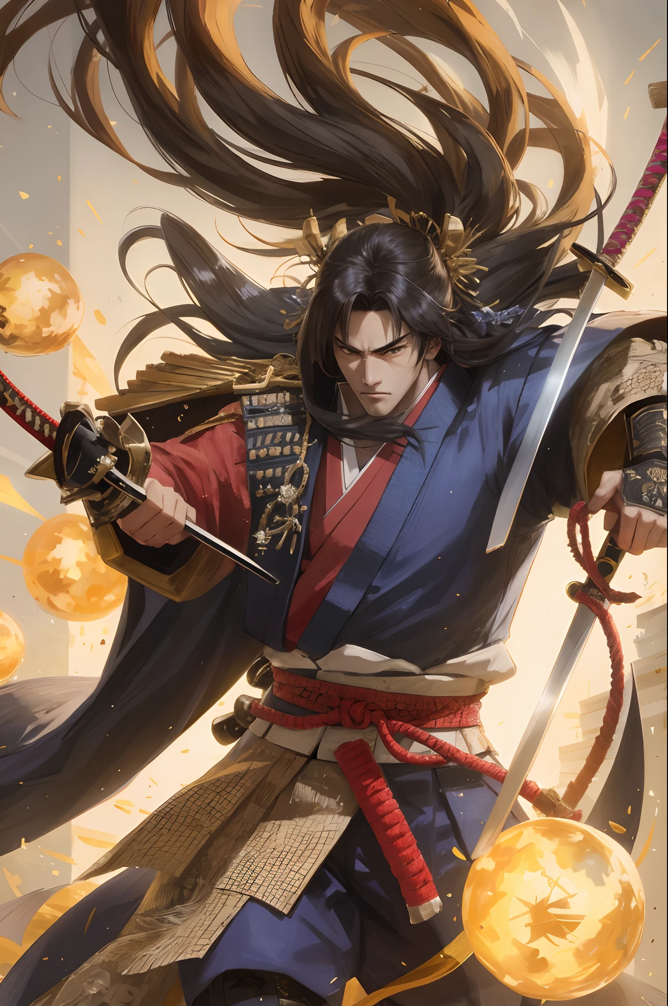 The strongest samurai in Japan。The sword is very long!