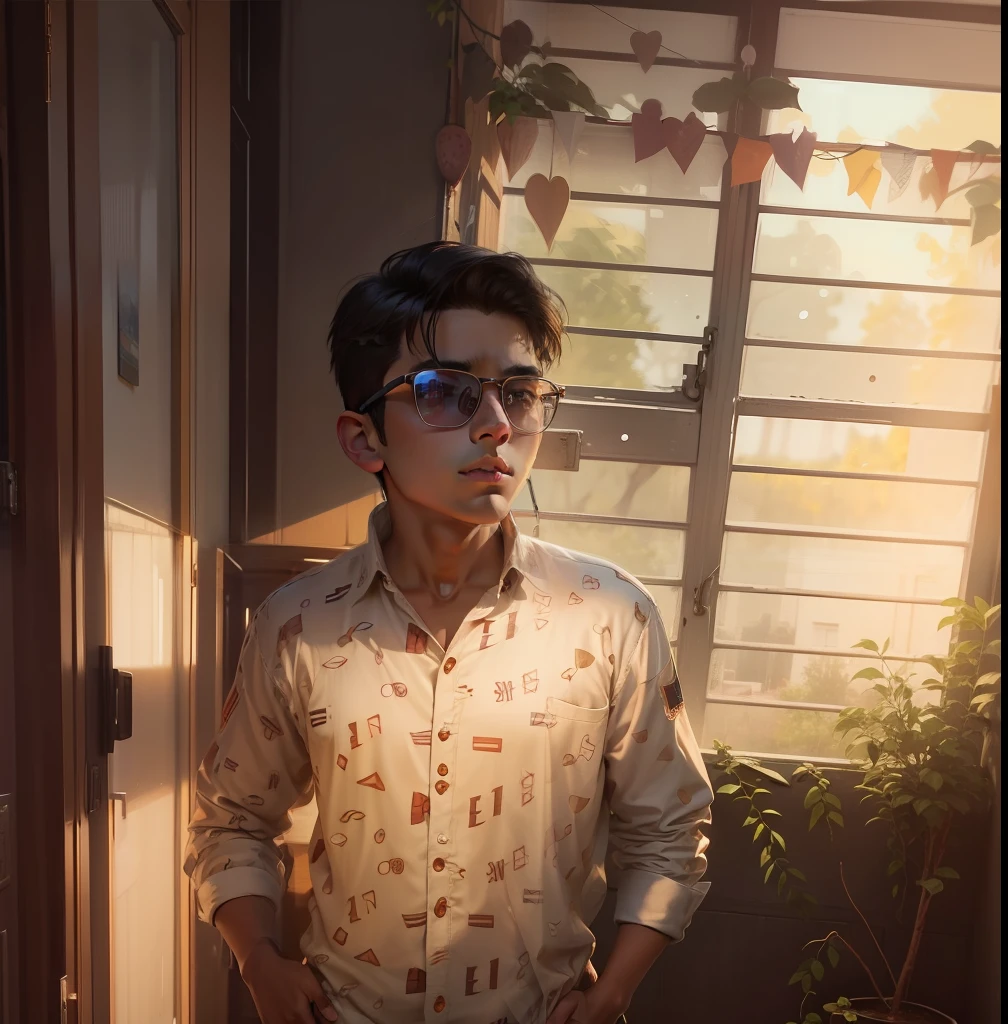 Handsome boy teenage boy background change 2K quality reality