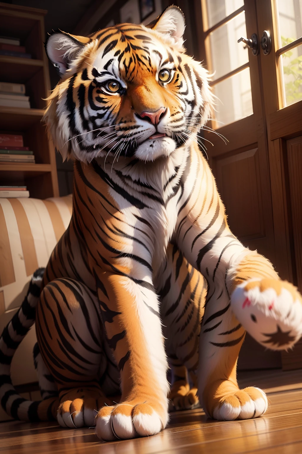 Tiger pattern cat