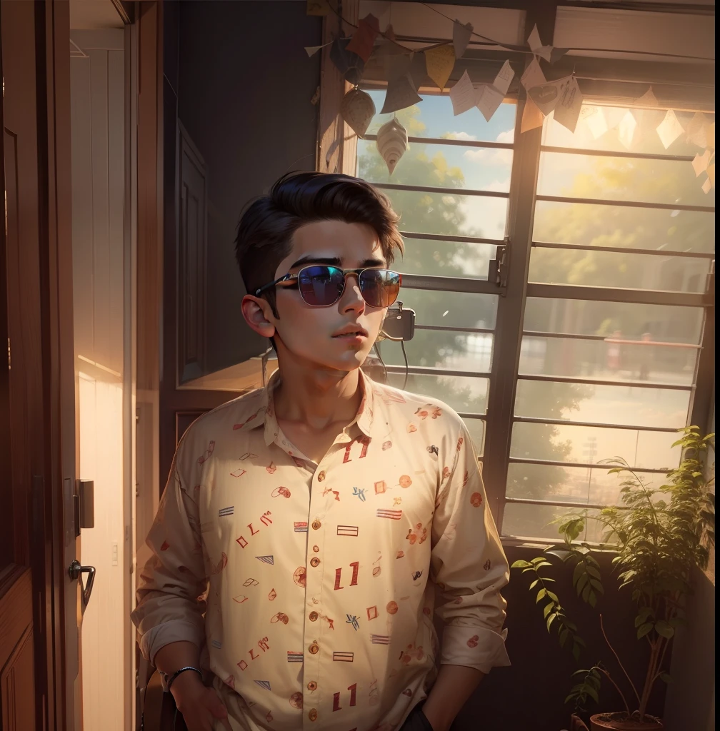 Handsome boy age boy background change 2K quality reality