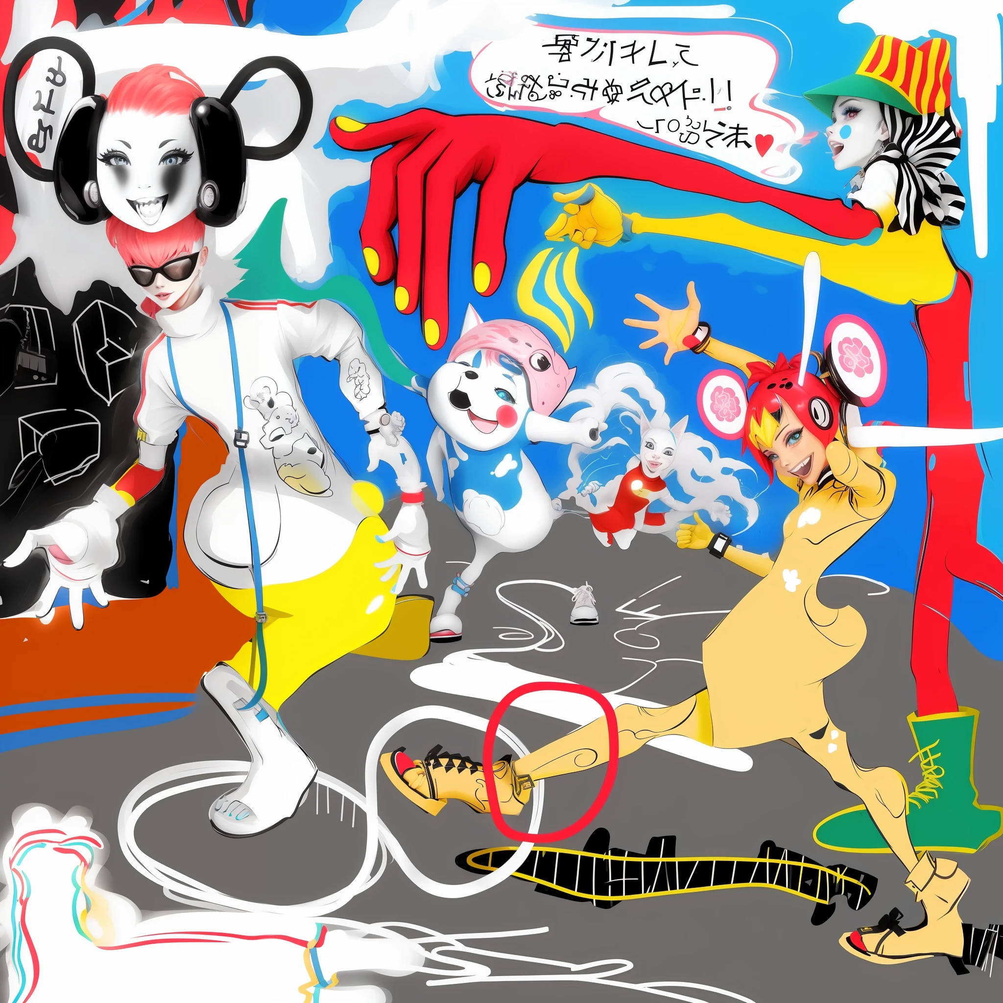 Flashy, colorful and fun people々。