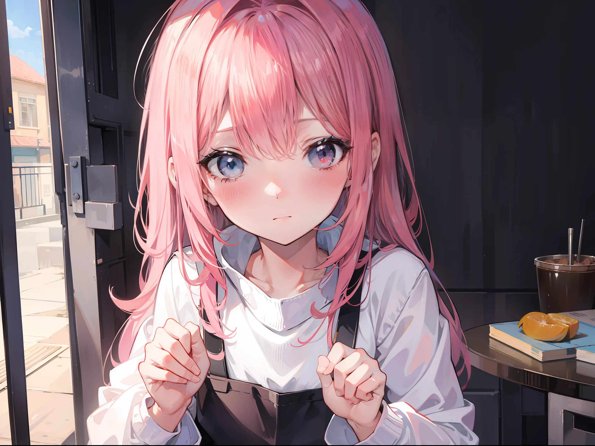 Blushing woman