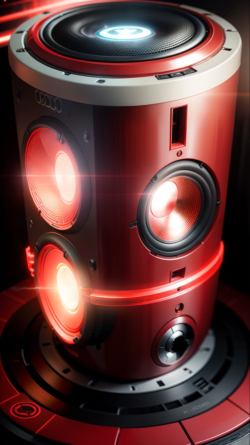 Ironman into a speaker with Ironman design on it look epic, light effect on it
