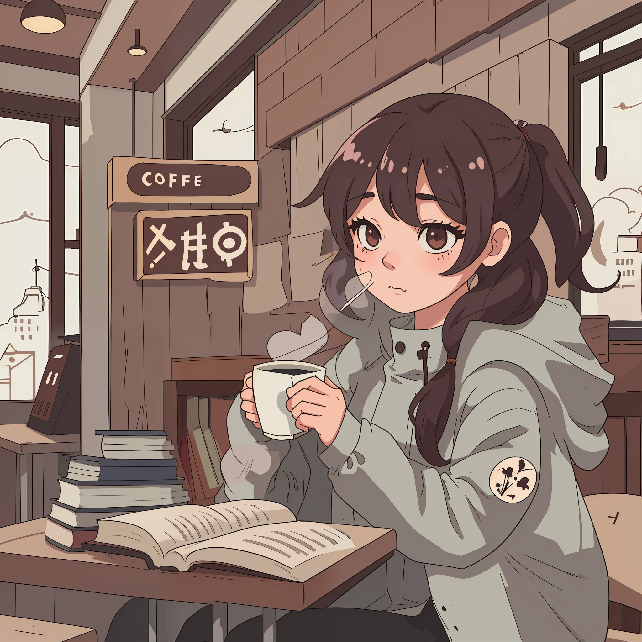 Books on the desk