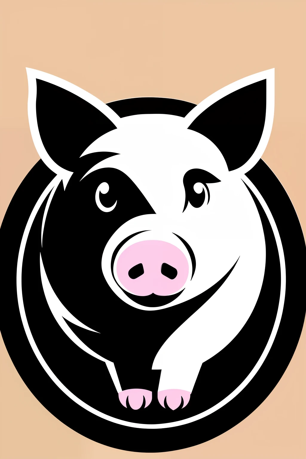 Logo for reference to the appearance of a pig