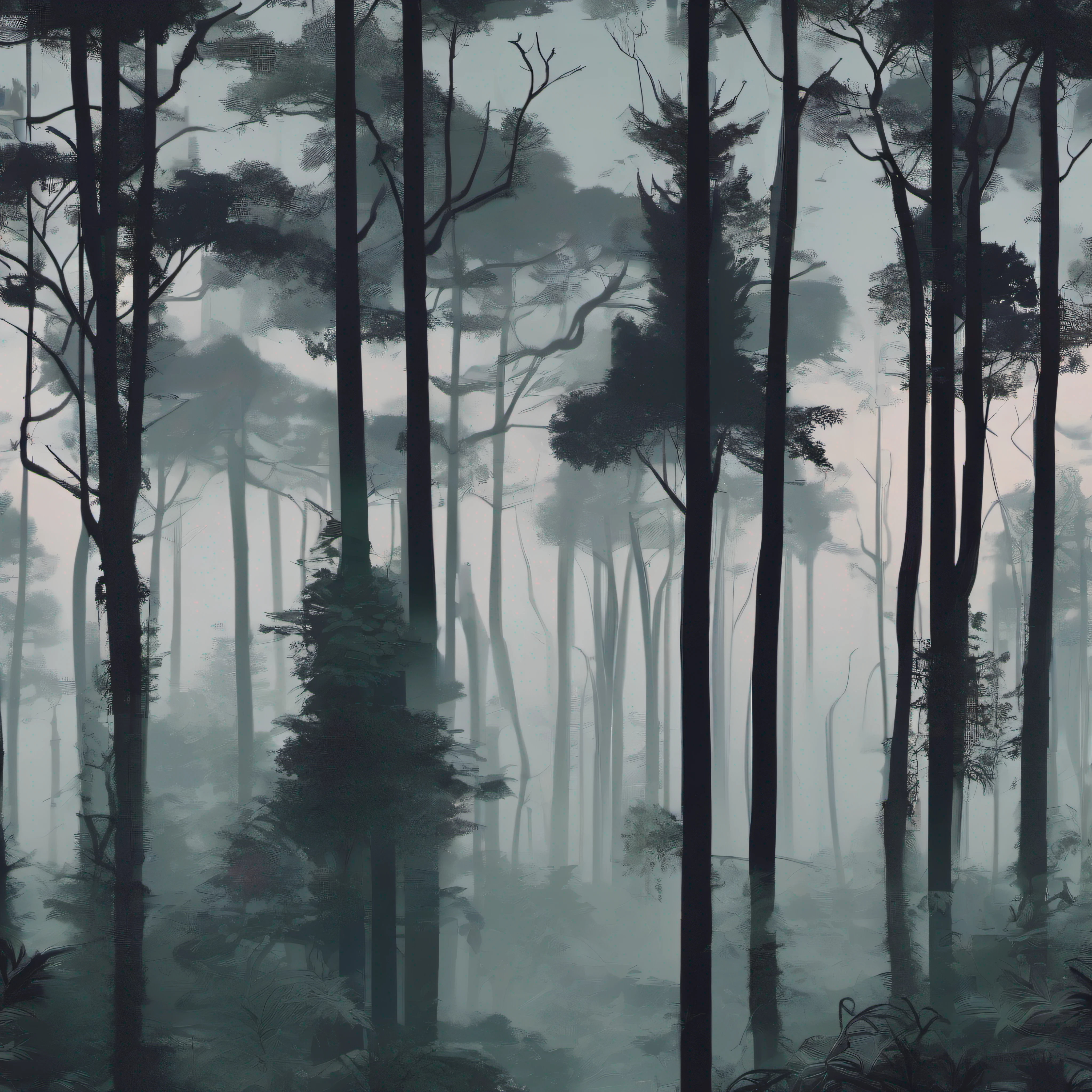 (masterpiece:1.2), (8k:1.2), thick forest, (dark:1.3), (eerie:1.1), (forest:1.4), jungle