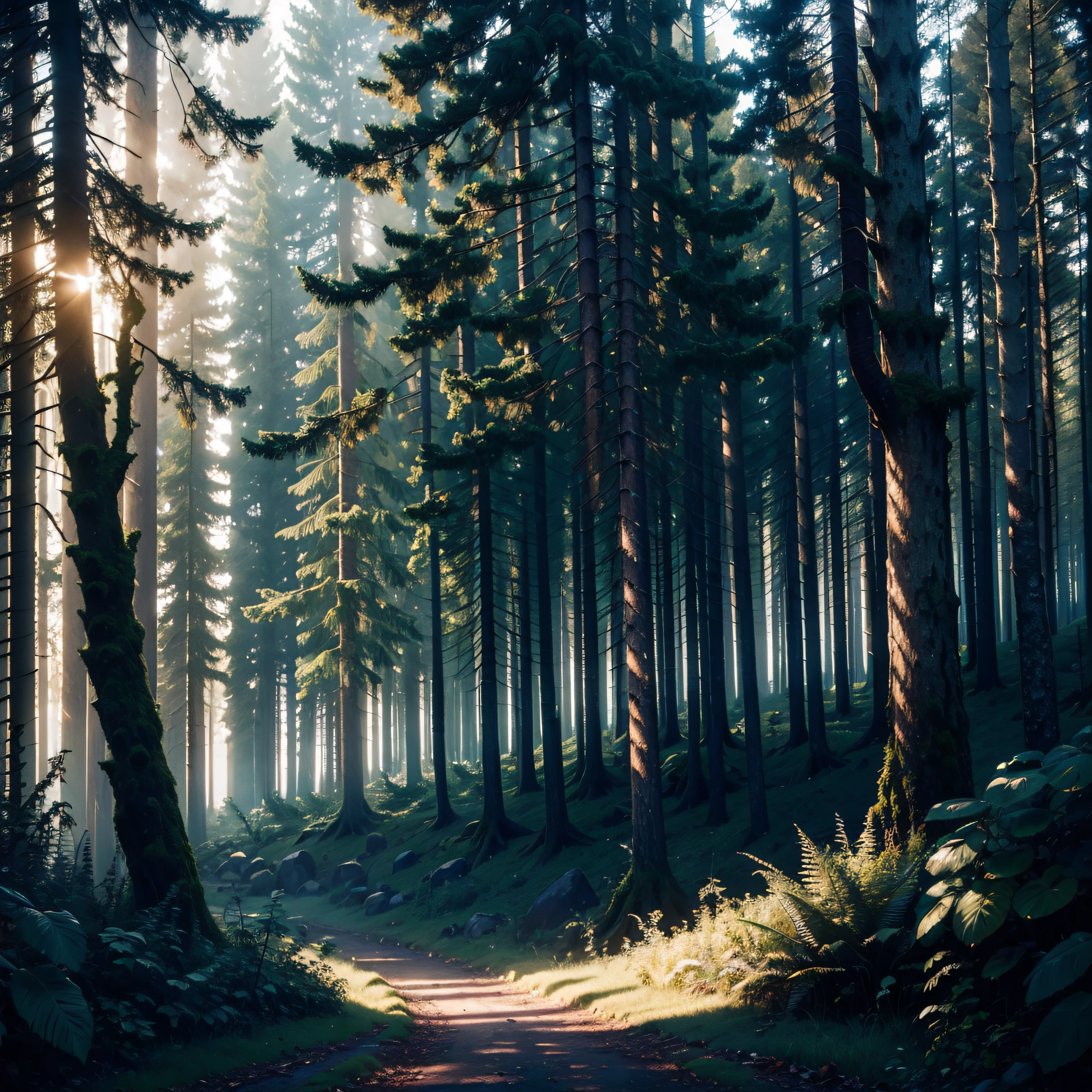 (masterpiece:1.2), (8k:1.2), thick forest, (dark:1.3), (eerie:1.1), (forest:1.4), jungle