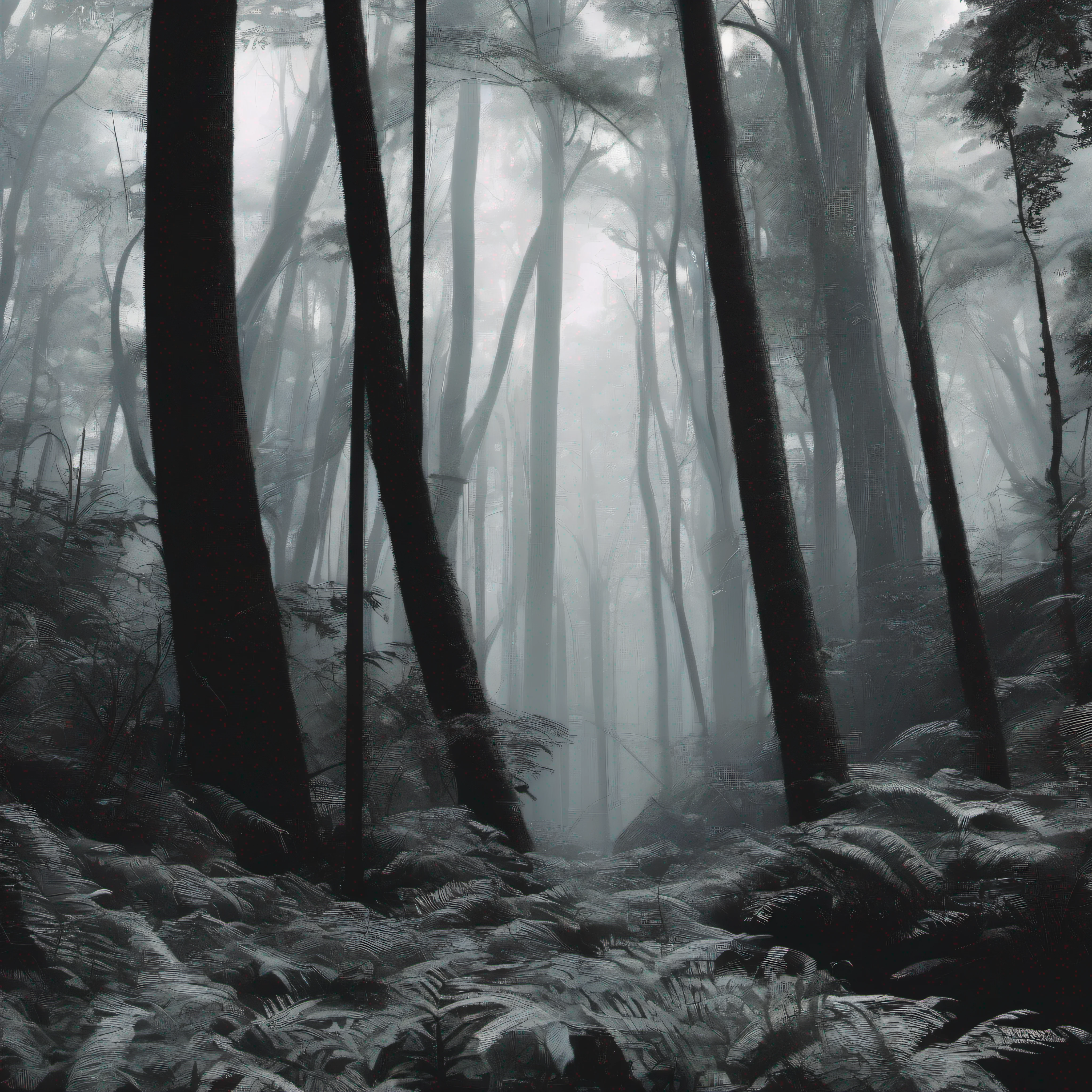 (masterpiece:1.2), (8k:1.2), thick forest, (dark:1.3), (eerie:1.1), (forest:1.4), jungle