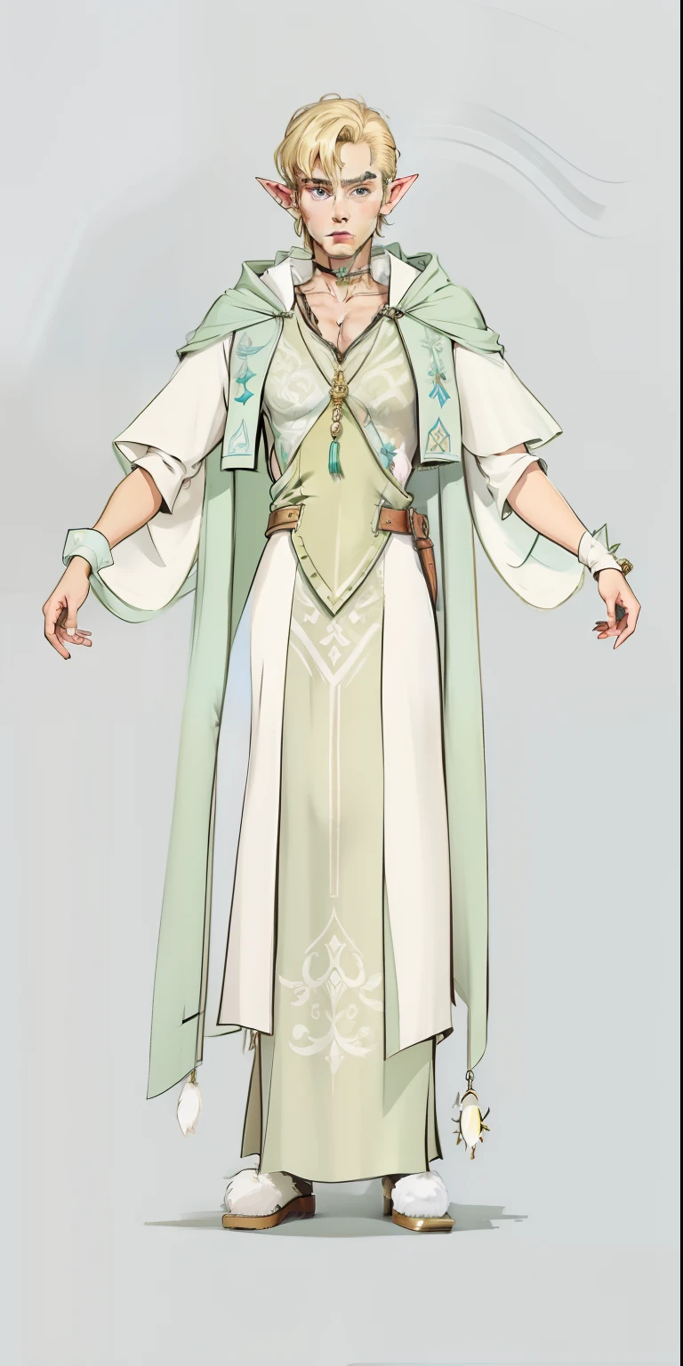 the elf，Western fantasy，Fashion fantasy male sergeant fantasy