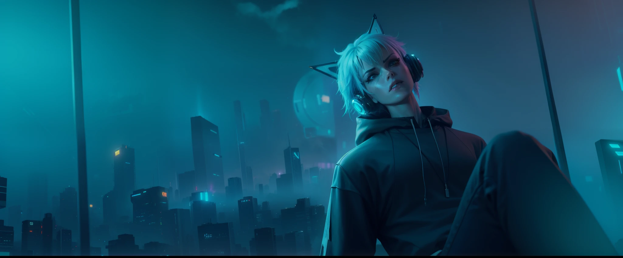 Cyberpunk style background