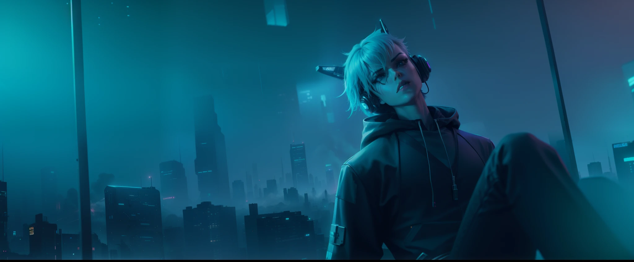 Cyberpunk style background