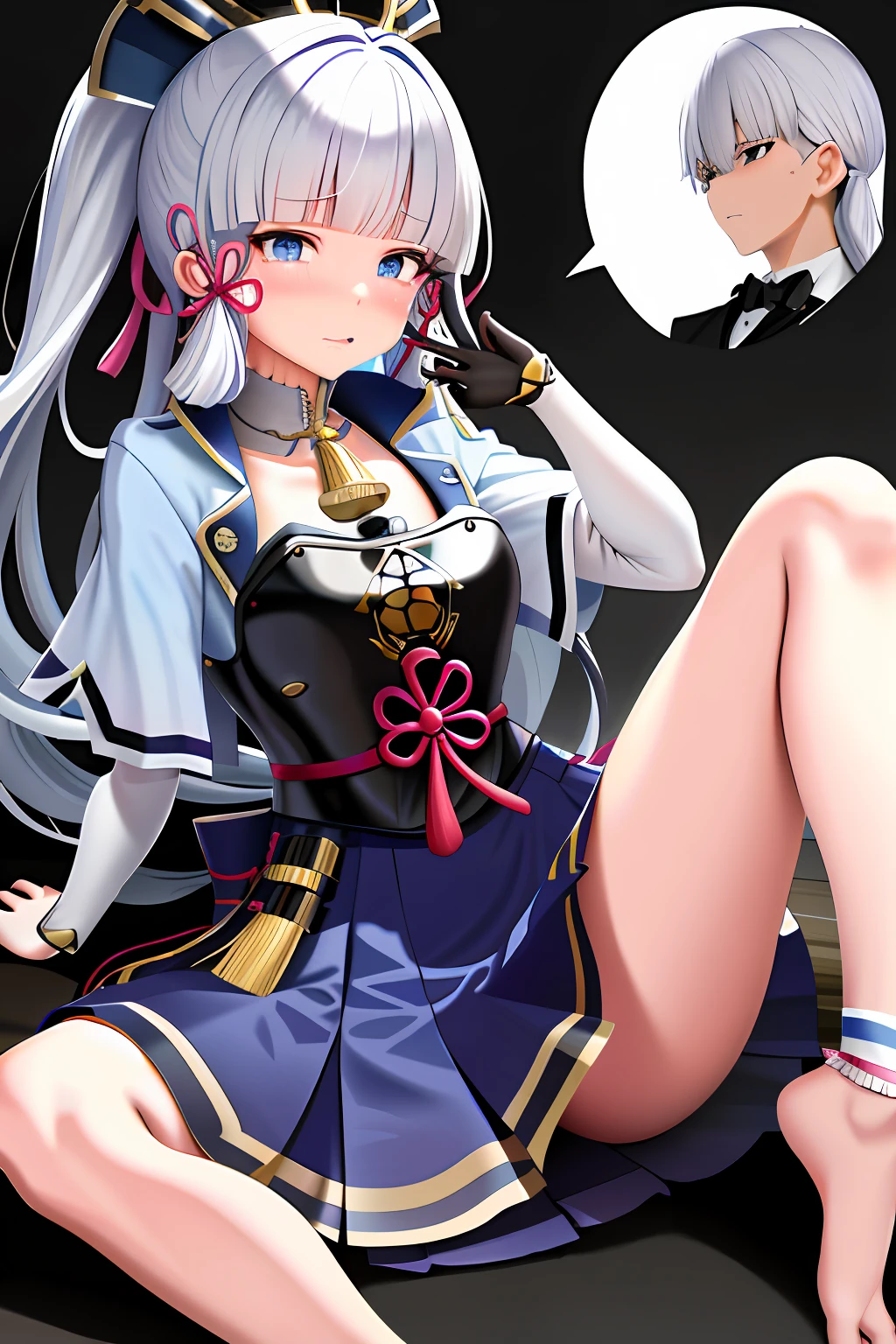 tmasterpiece，A high resolution，best qualtiy，kamisato_ayaka，Wash your feet，mouth drool，roll eyes，streaming tears，Raised sexy，Masturbation，lovemaking，footjob