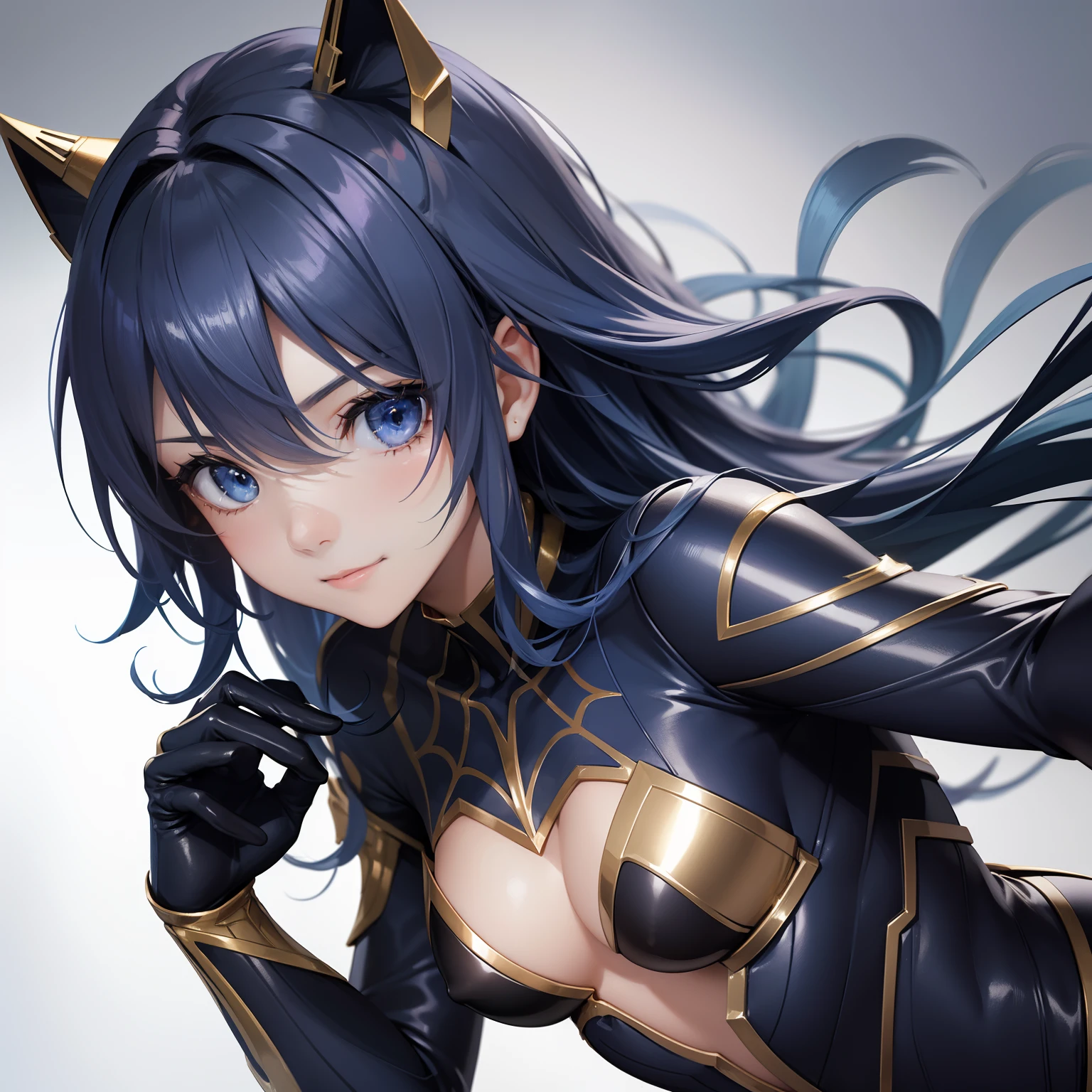 combat scene、(Raw photography、top-quality)、(realisitic、Photorealsitic:1.2)、1girl in、20yr old、A smile、(High Detail Skin:1.4)、Puffy eyes、Gorgeous hair、hightquality、spiderwoman、Full-body figure、combat scene、Spider-Woman with silver motif、Clothes are silver and gold、Hairstyle is twin tail drill、Eye color is blue、Hair color is gold paper Spider suit