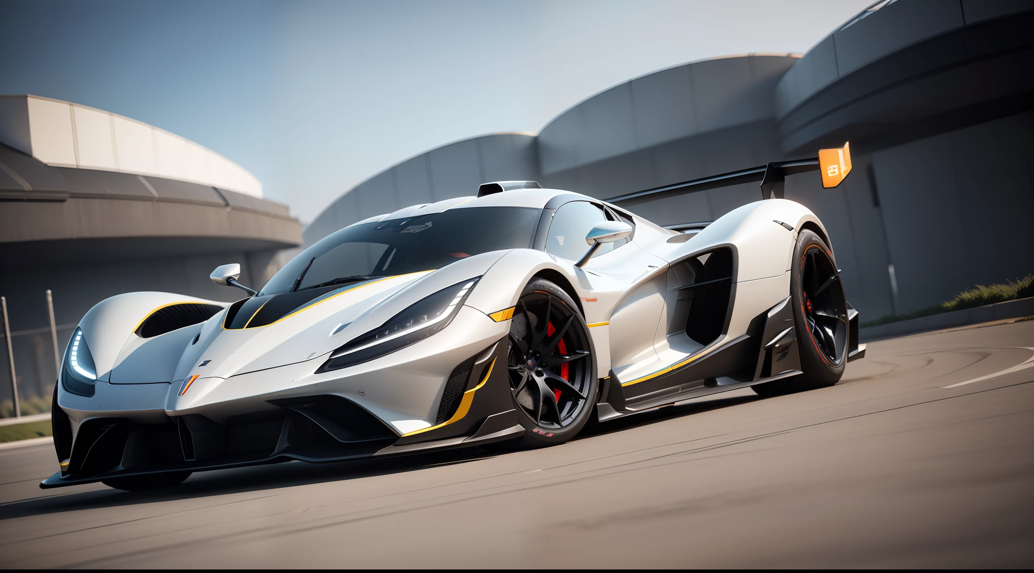 (sleek and aerodynamic design, ultra-realistic, 8k HDR), futuristic hypercar, fully electric, captured in a captivating side view angle, showcasing hyperrealism in a stunning 3d render, badass, side view, extremely realistic render, carbon fiber