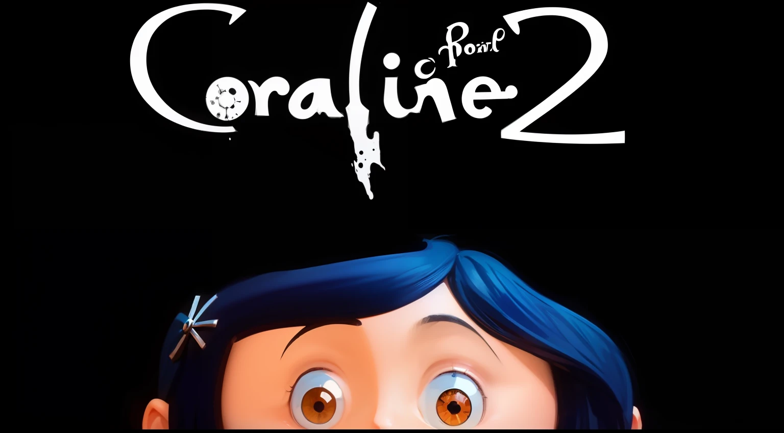coraline 2 movie logo with a unique and innovative design