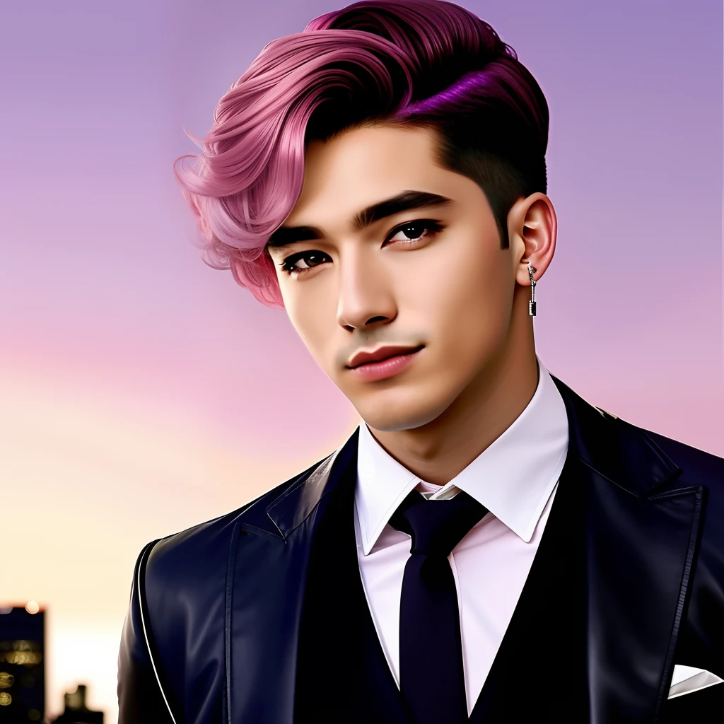 very pale pink hair