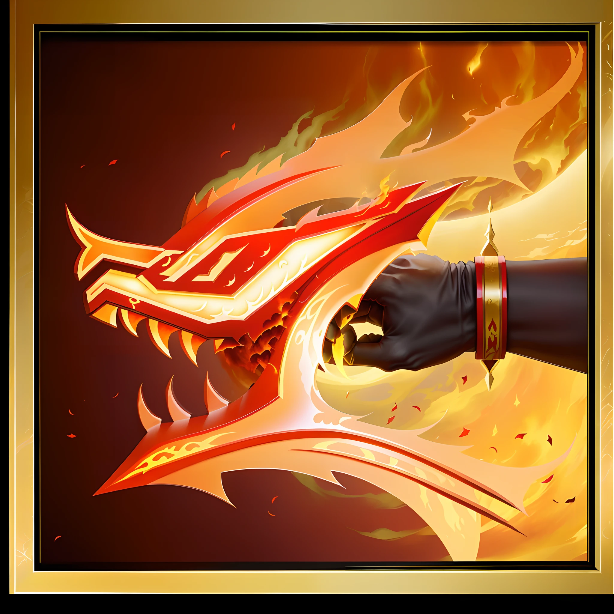 The dragon-shaped flames wrapped the waving fist, Dragon claws, painted in the style arcane, holy fire spell art, , Sharp Longya, fire flaming serpent, Dragon staff, Fire Dragon, fireball hand, fire flaming dragon serpent, Strong arms full of muscles