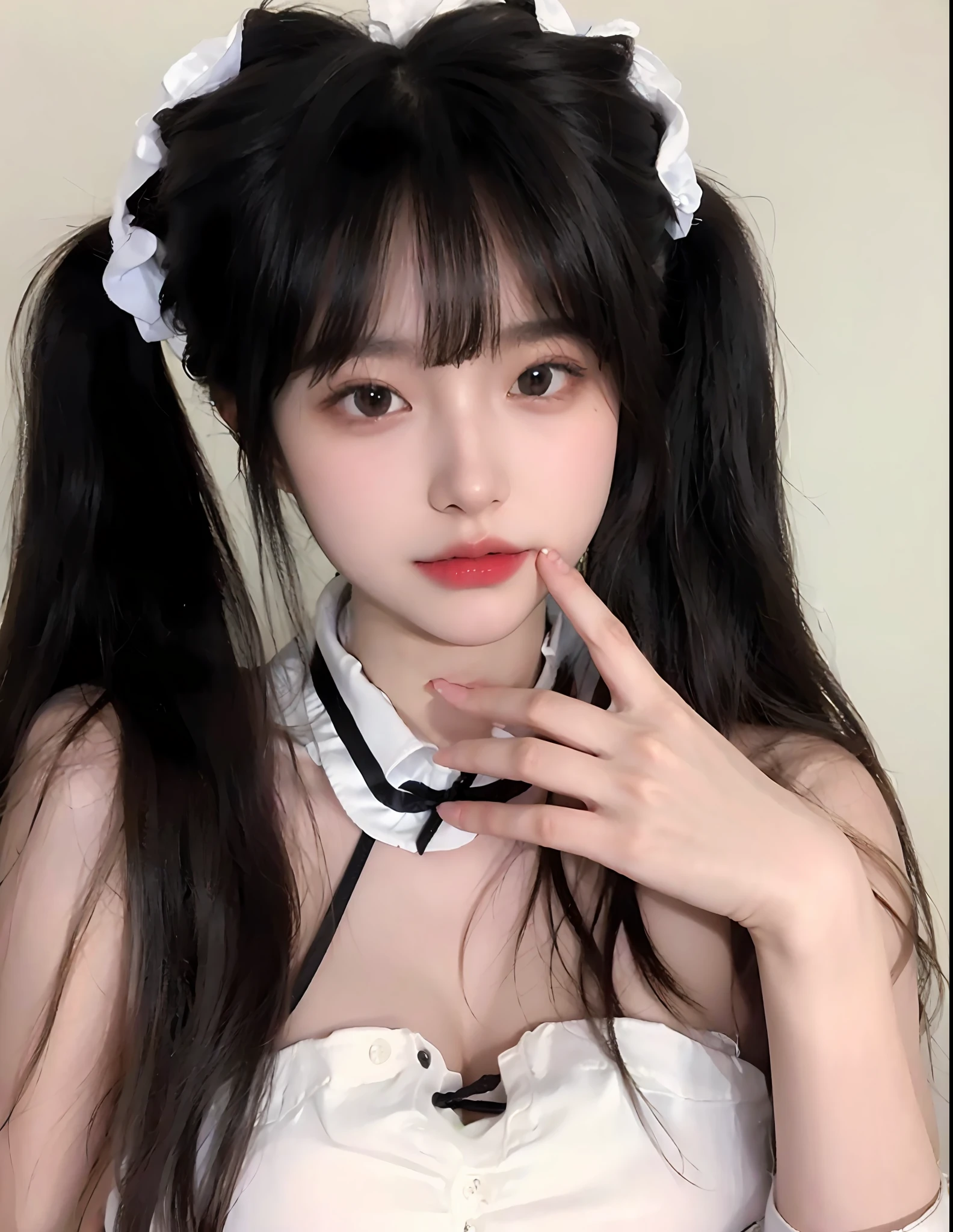 (Large breast:1.4),(open shirt:1.4),(Best quality,masterpiece,ultra high res,(photorealistic:1.4),1girl,(:1.4),(partially unbuttoned:1.5),