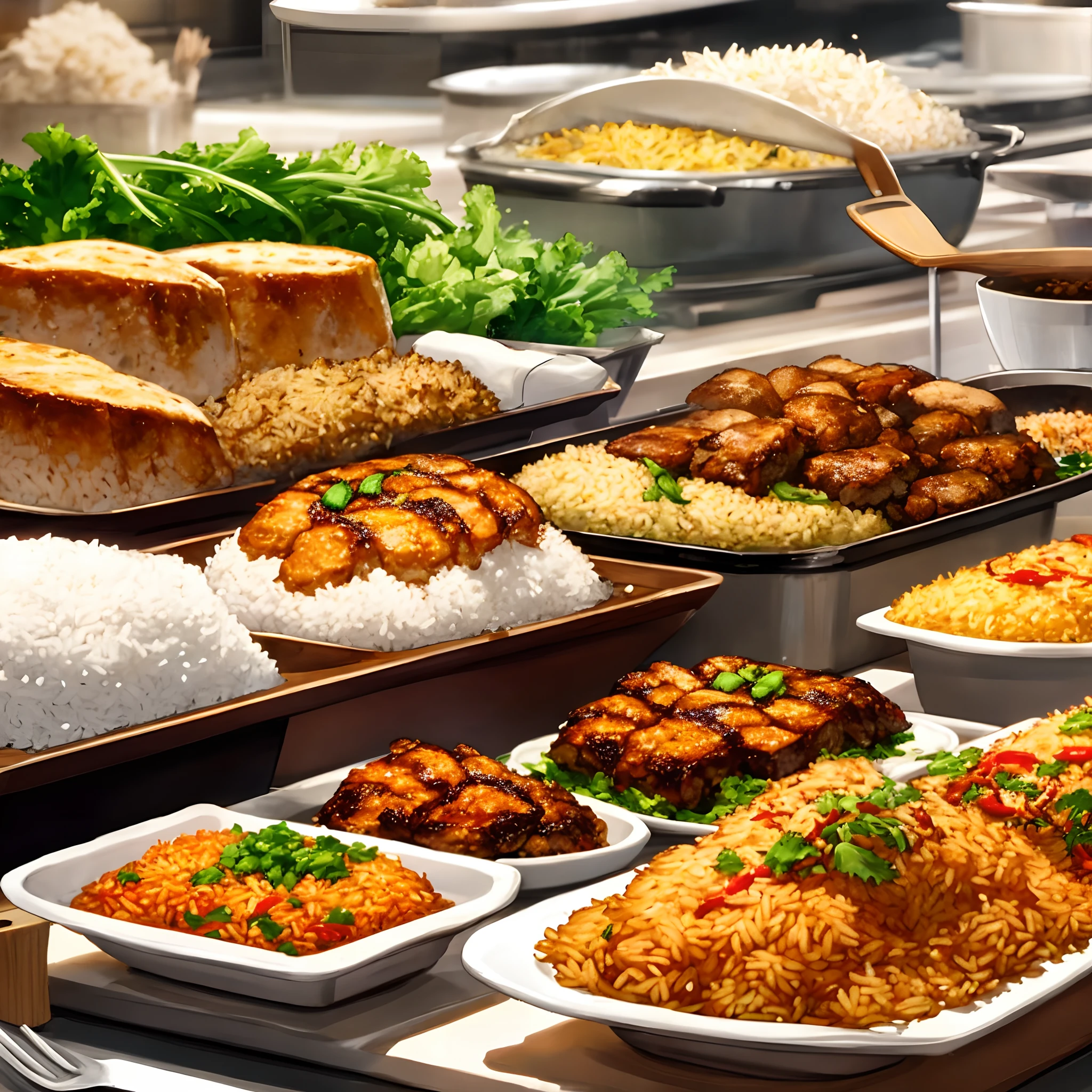 Macy's cooks rice
