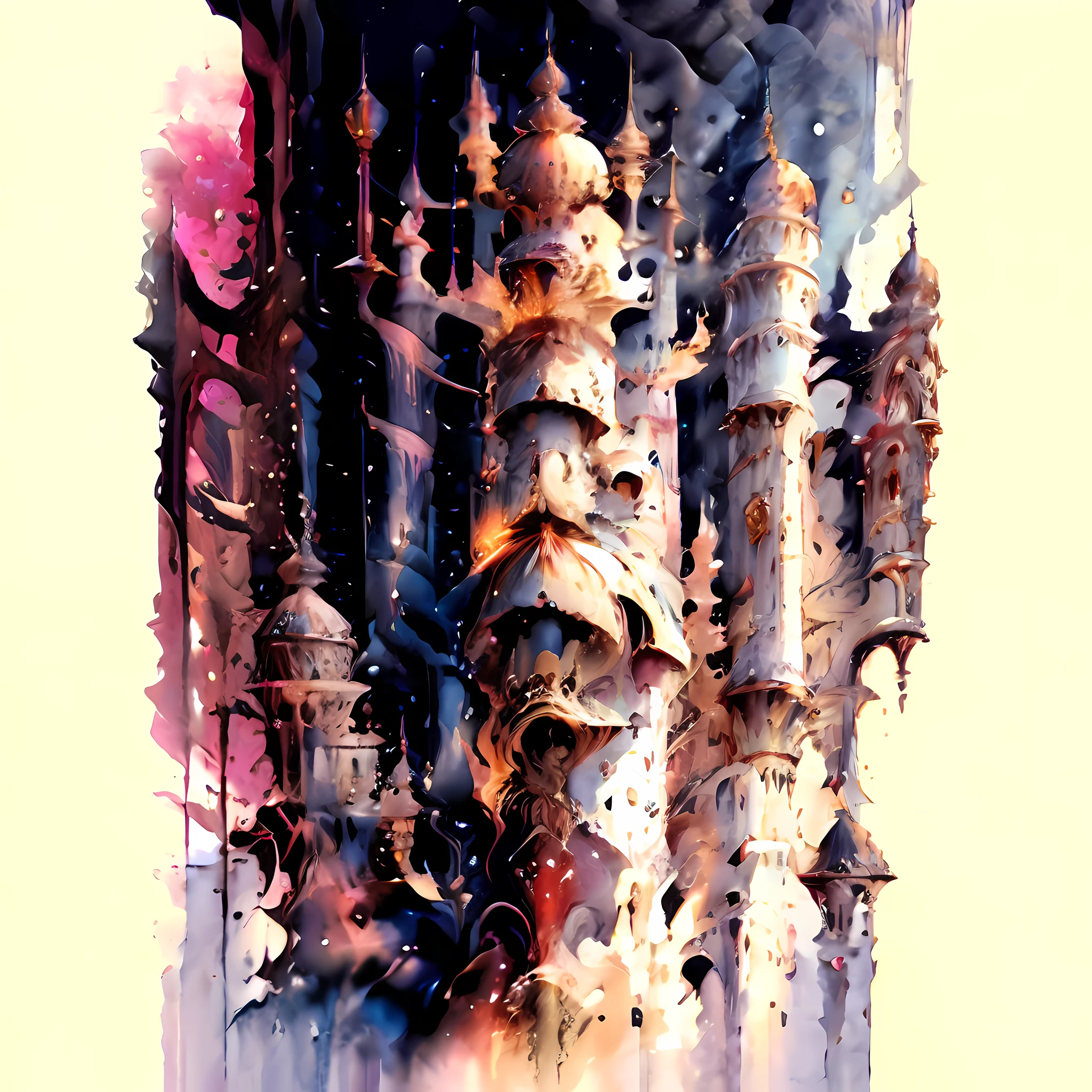 (Masterpiece, Top quality, Best quality, offcial art, Beautiful and aesthetic:1.2), (Character centered),(The background content is symmetrical left and right),Full body like,Faraway view,from below, extreme detailed details,Colorful,highest details, offcial art, Unity 8k wallpaper, Ultra detailed, Beautiful and aesthetic, Beautiful, Masterpiece, Best quality ,Holy light,gold foil,Gold leaf art,glitter drawing, PerfectNwsjMajic,((Flames abound:1.5)),((s fractal art:1.5)),Biopunk girl,Qin Mo,Qin Cai,