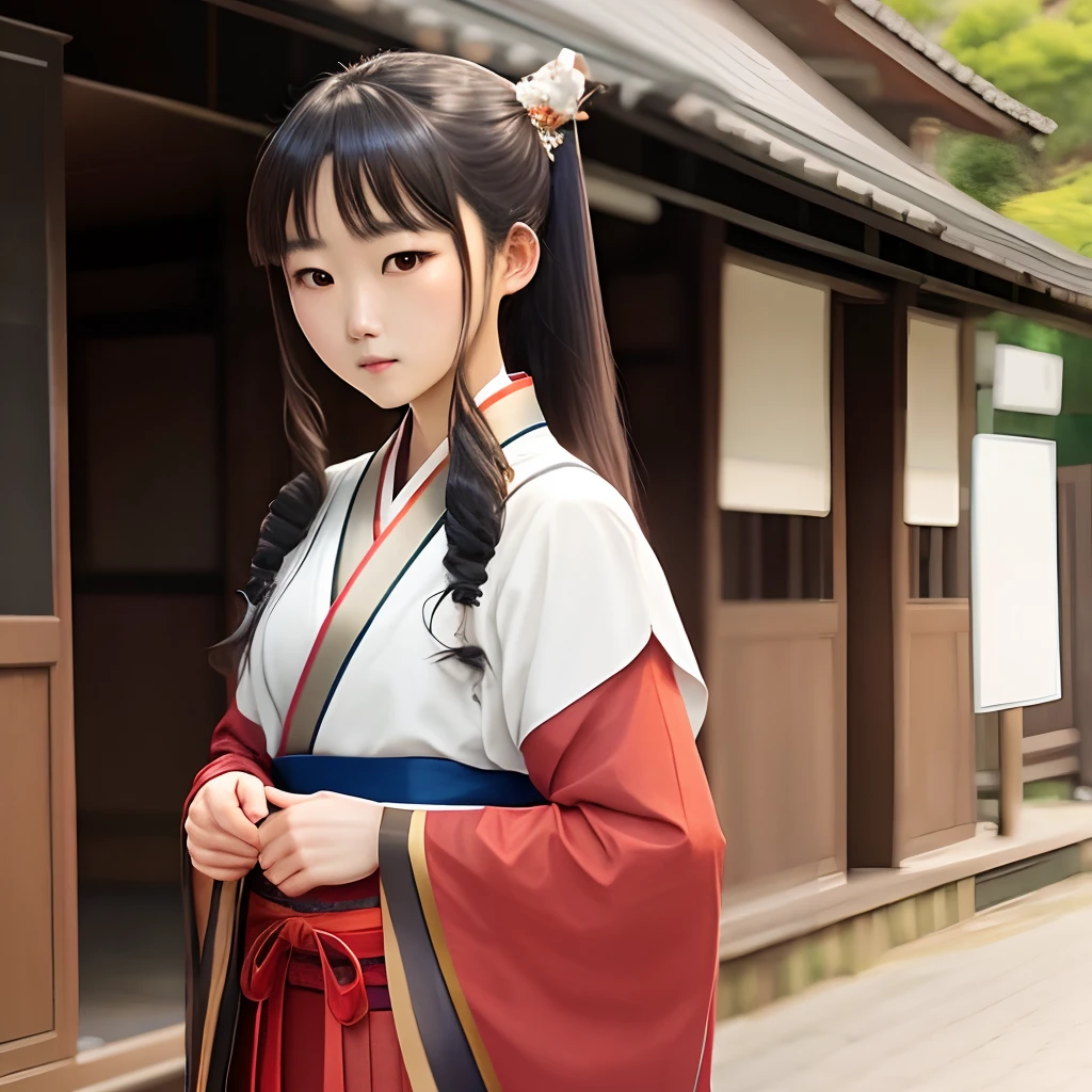 Kamisato Ayaka looked at me wearing Hanfu