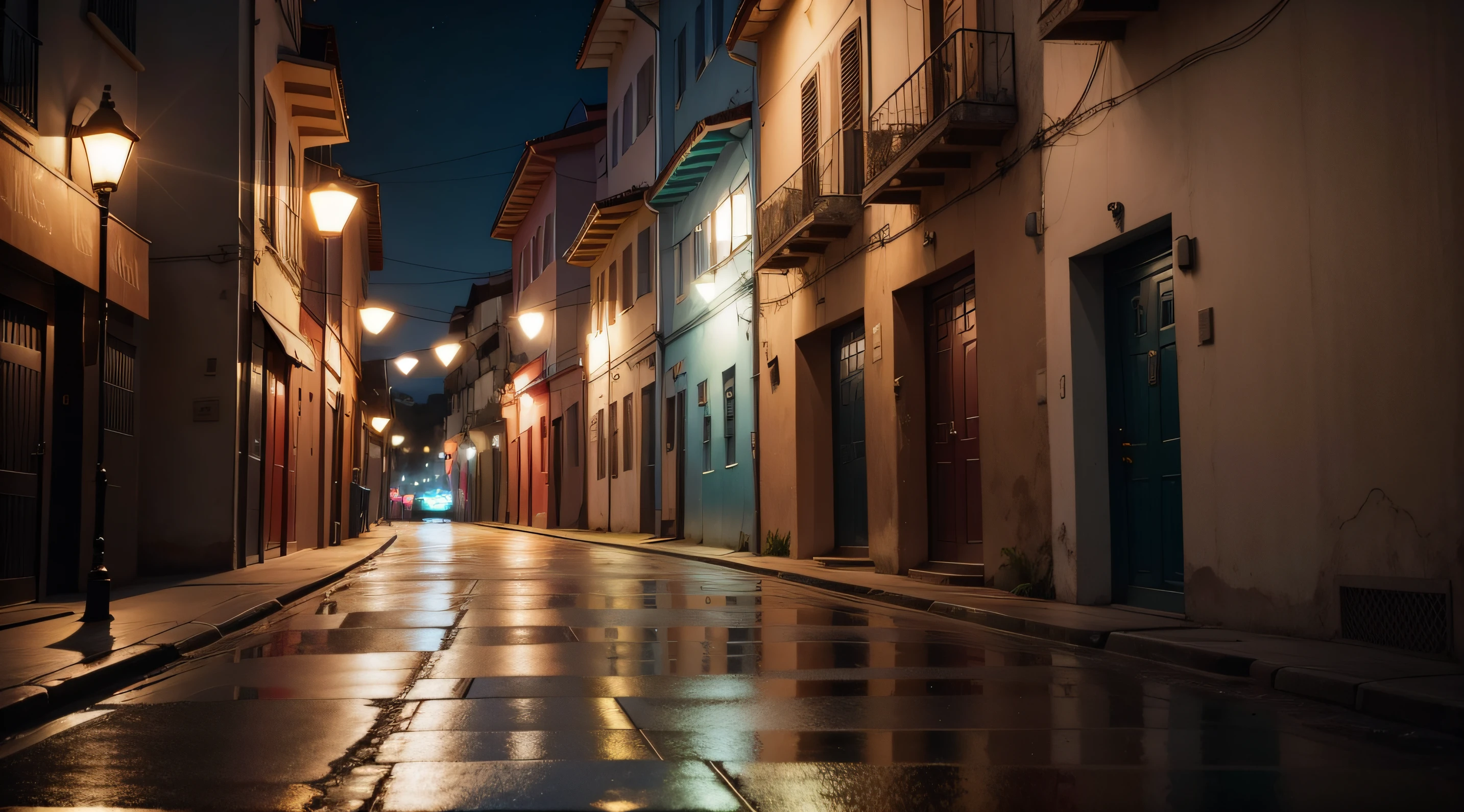(8k, foto RAW, melhor qualidade, obra-prima: 1.2), (realista, foto-realista: 1.37),paisagem urbana, noite, molhado, profesional lighting, photon maping, radiosidade,um corpo humano,rosto de mosca. rasgado, seios grandes, vestido branco