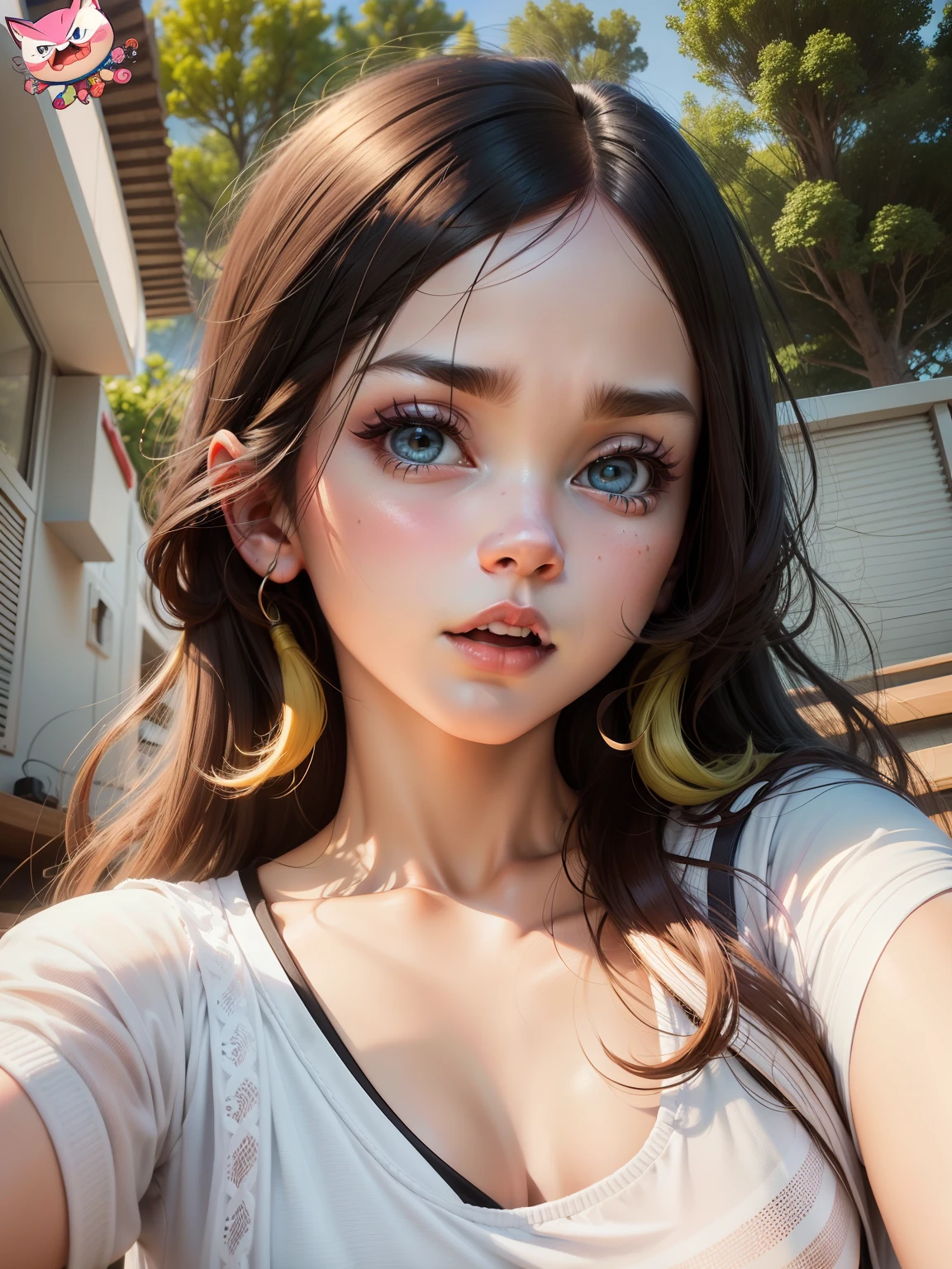 Cartoon characters,Bright colors,cuteexpression,Clean lines,Interesting scene