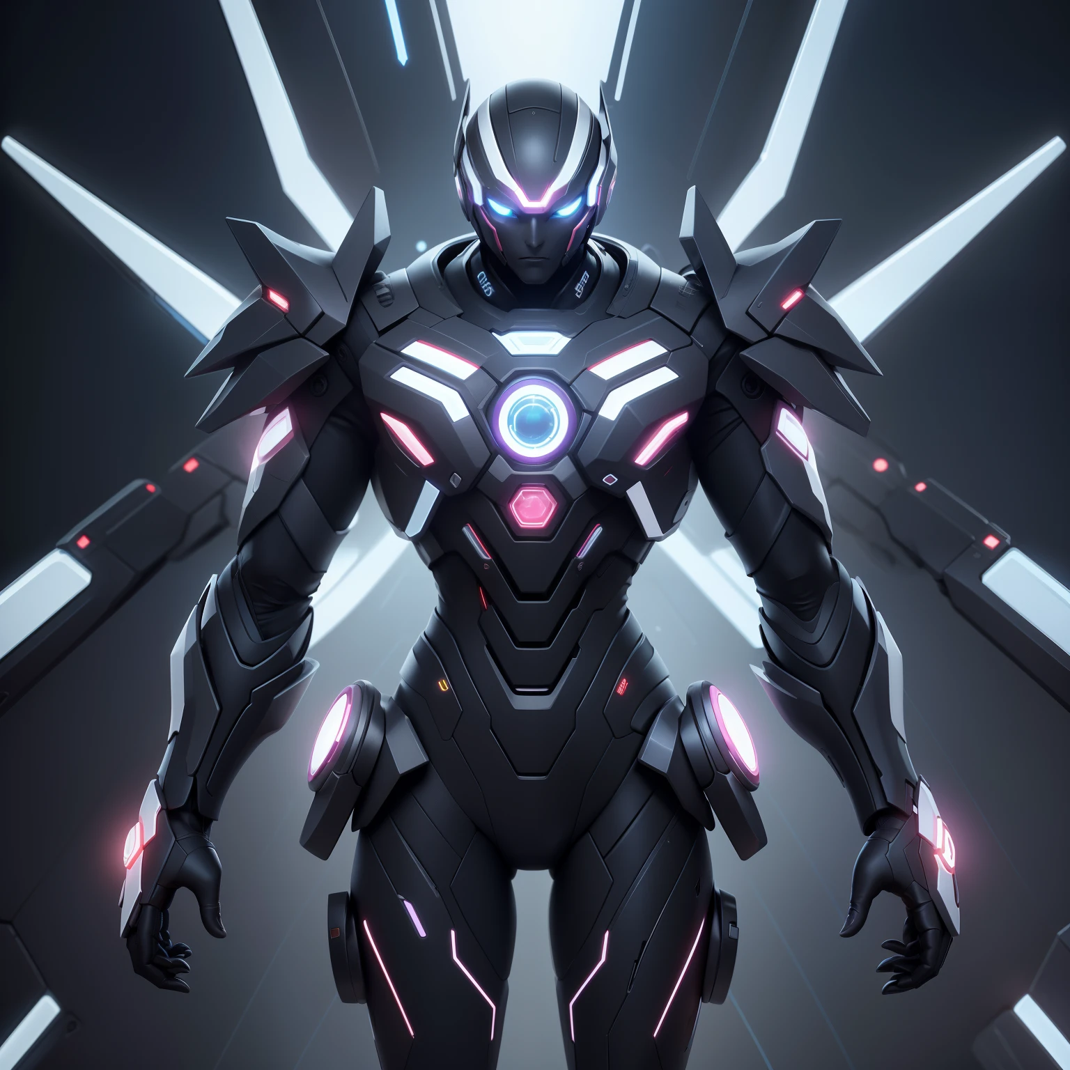 **Nome:** Nexus, the Technological Entity
**allure:** Nexus is a unique creation of advanced technology, an entity that transcends the conventional definition of form and function. Its structure is composed of complex geometric lines that glow with a shimmering light of various colors. Its body is made of silver and translucent metal, allowing internal circuits and gears to be visible.
Nexus does not have a defined shape, as it is able to reconfigure its appearance as needed. Ele pode transformar seus membros em armas afiadas, create protective shields or even take on a form similar to a cloud of constantly moving nanobots. Your eyes are luminous dots that flash and change color, conveying a sense of awareness and presence.
When you interact with electronic devices or technology, Nexus emite sinais de luz e energia que se fundem com os sistemas ao seu redor. His presence is both intriguing and intimidating, with an aura of unparalleled technological knowledge.
The appearance of Nexus is an intriguing fusion between futuristic aesthetics and advanced technology. He personifies the marriage of machine and consciousness, uma entidade capaz de manipular e controlar tecnologia em todas as suas formas. Its changing appearance reflects its adaptable and versatile nature, making him an enigmatic and powerful figure.