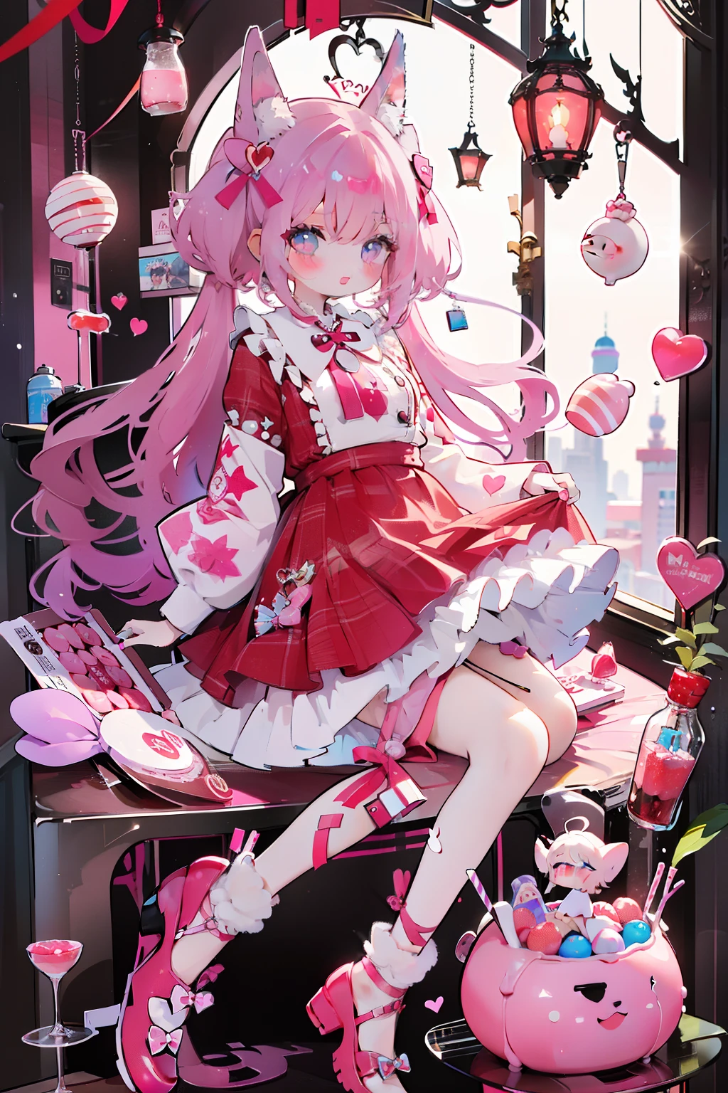 1girl in, 🧁🍬🍭♥️🎀