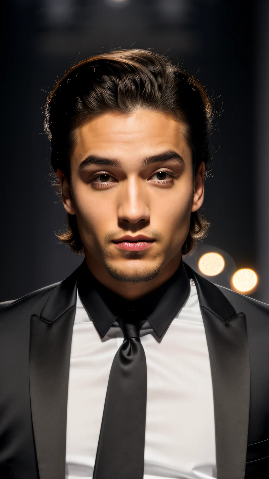 (male figure, fashion hair, Charming eyes, 8k)